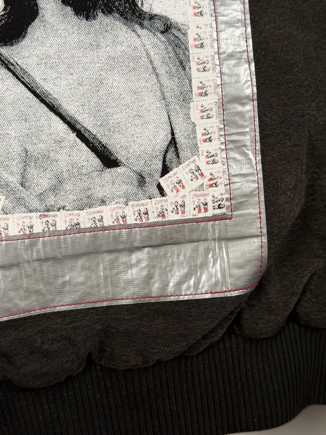 Enfants Riches Deprimes 🚭 INSANE 🚭 PATCHWORK & DUCT TAPE CHRIST THRASHED JACKET Size US XL / EU 56 / 4 - 16 Thumbnail