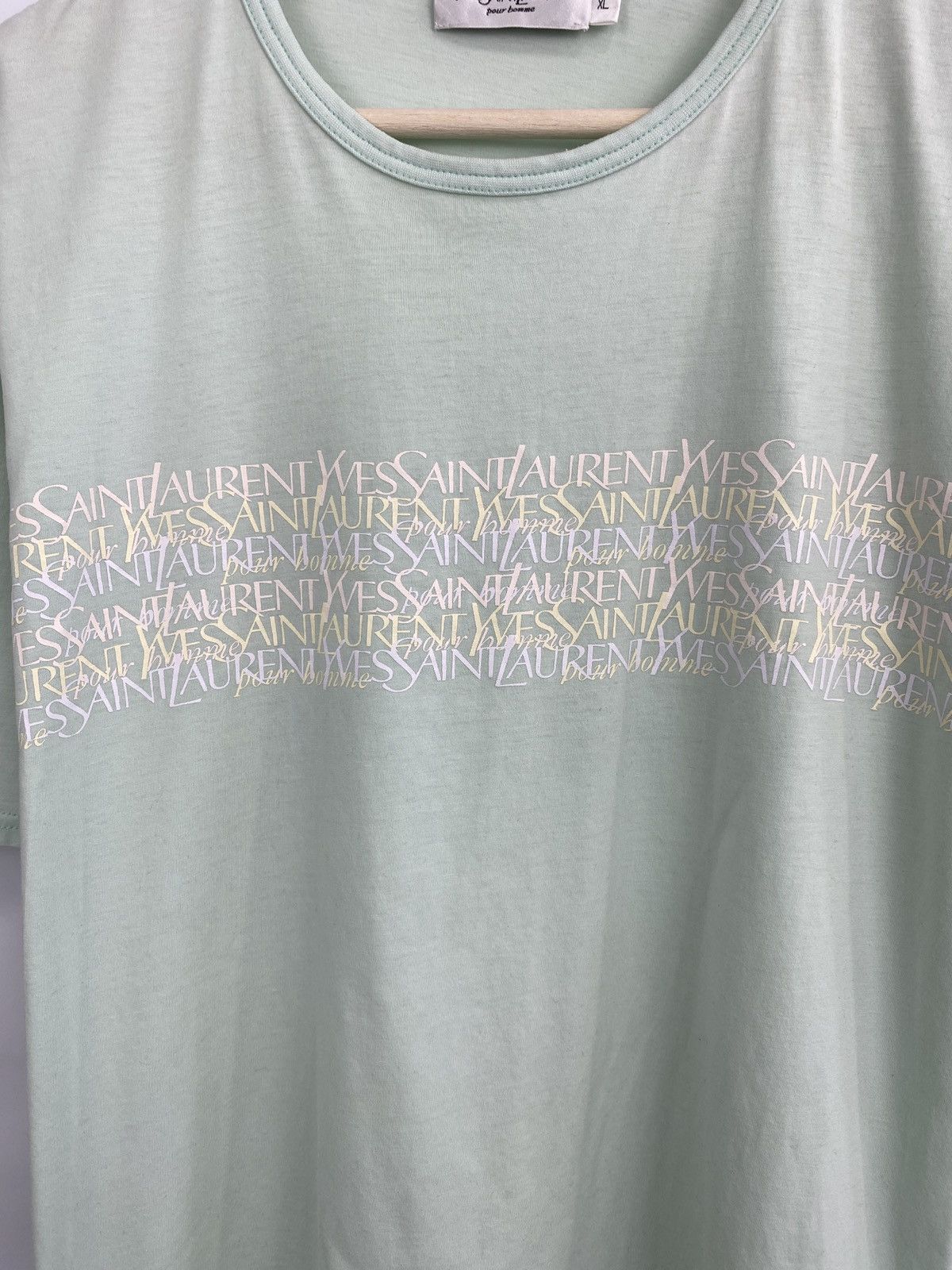 Vintage × Yves Saint Laurent Vintage 90s Yves Saint Laurent YSL T-Shirt Rare Retro Y2K Size US XL / EU 56 / 4 - 4 Thumbnail