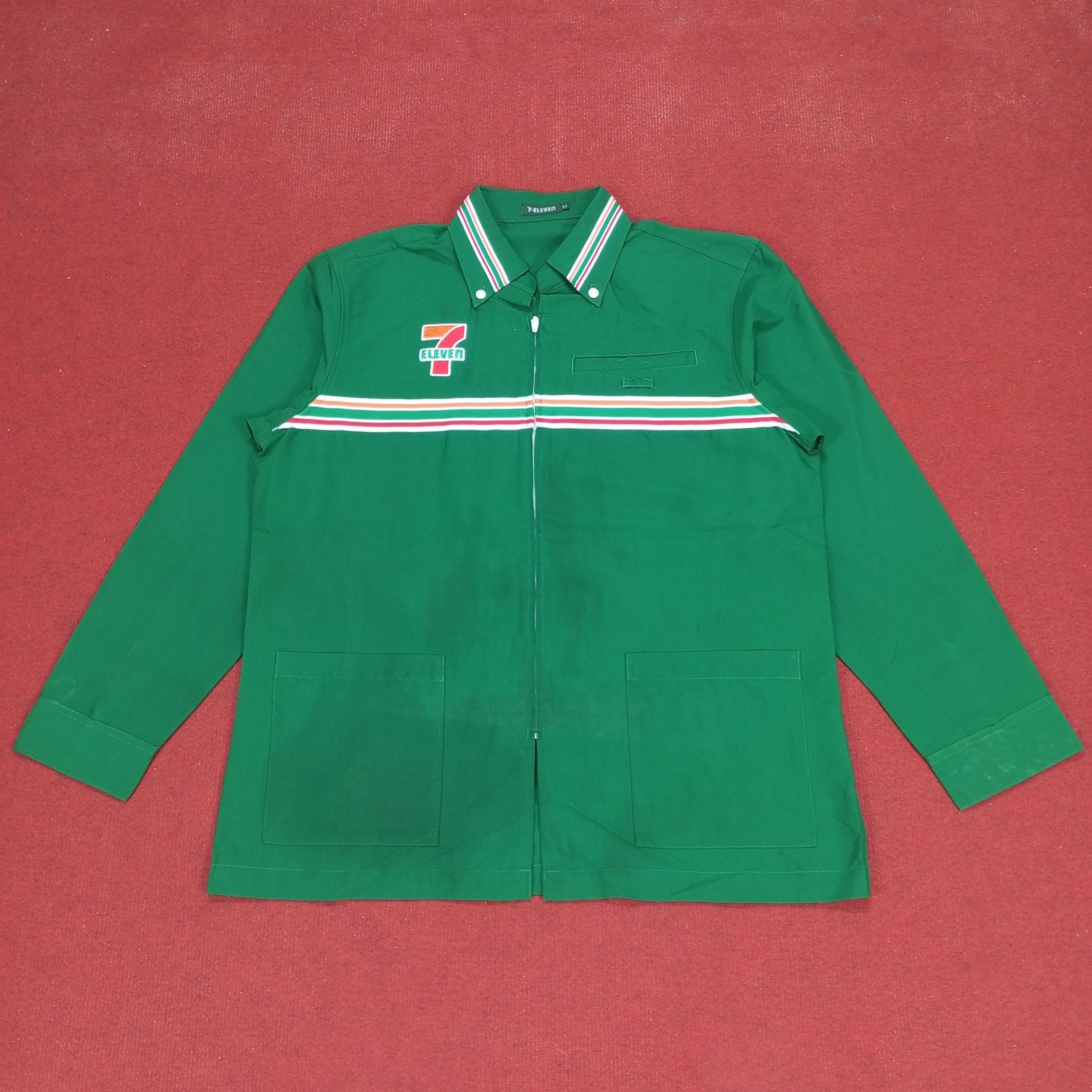 Vintage 7 Eleven Japanese Workers Workwear Uniform Jacket Size US M / EU 48-50 / 2 - 1 Thumbnail