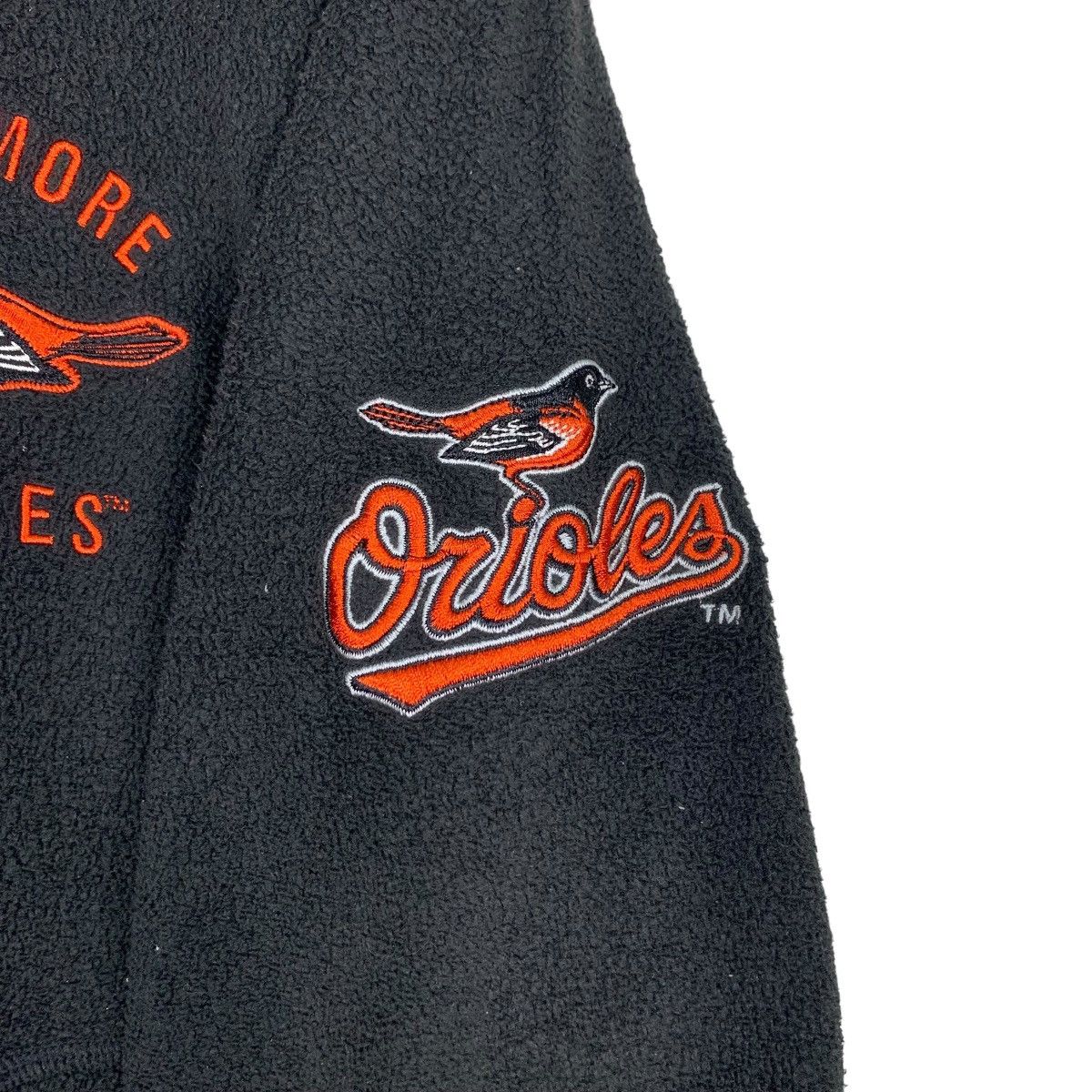 MLB BALTIMORE ORIOLES Big Logo HalfZip Pullover Fleece #0609-C28 Size US M / EU 48-50 / 2 - 11 Thumbnail