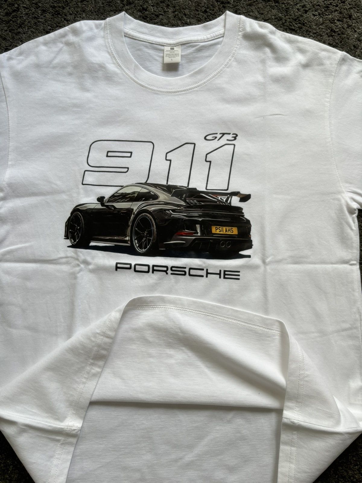 Porsche Design × Vintage Vintage racing Porsche 911 GT3 heavyweight white tee Size US M / EU 48-50 / 2 - 11 Thumbnail
