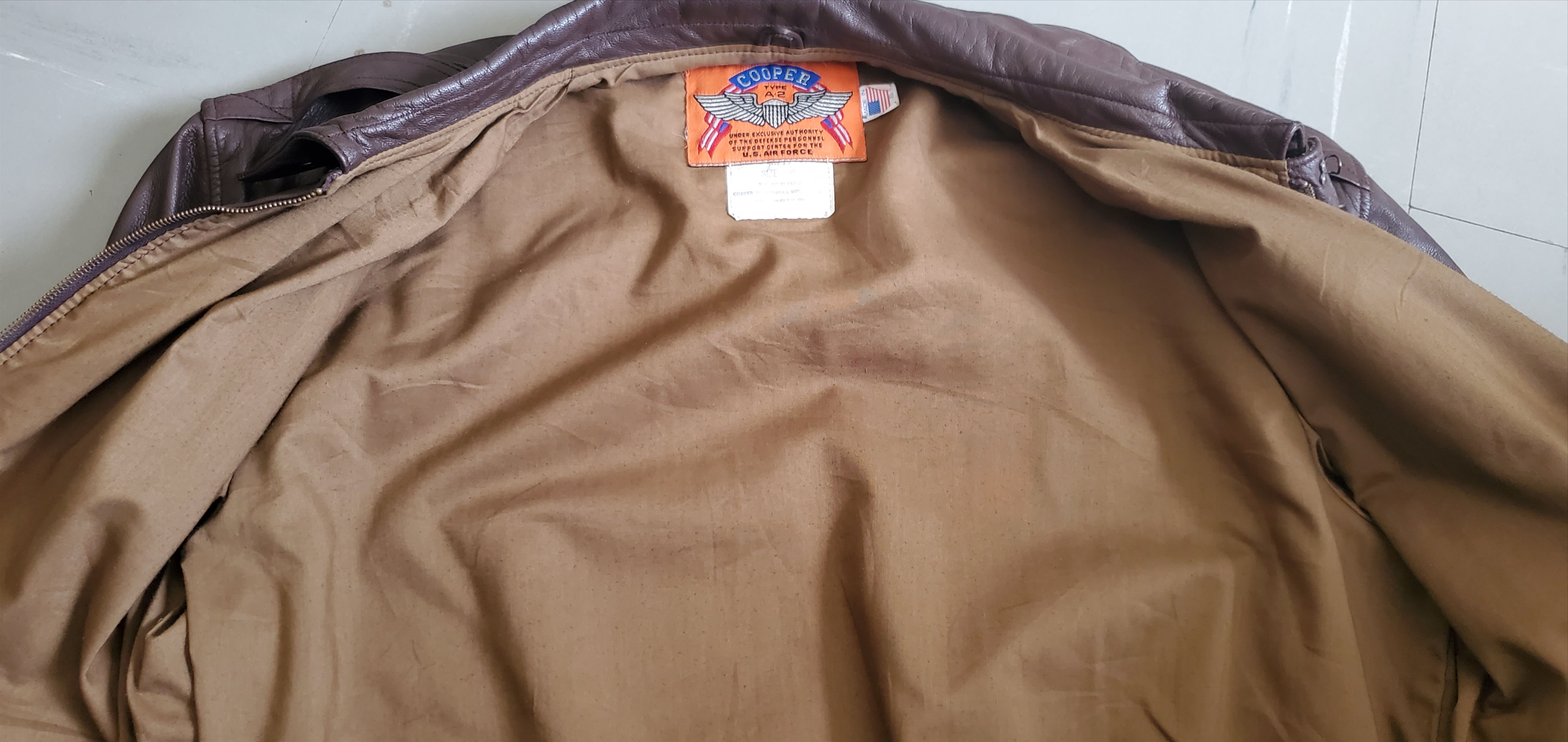 Cooper Cooper A-2 Goatskin Leather Cockpit Jacket Size US M / EU 48-50 / 2 - 5 Thumbnail