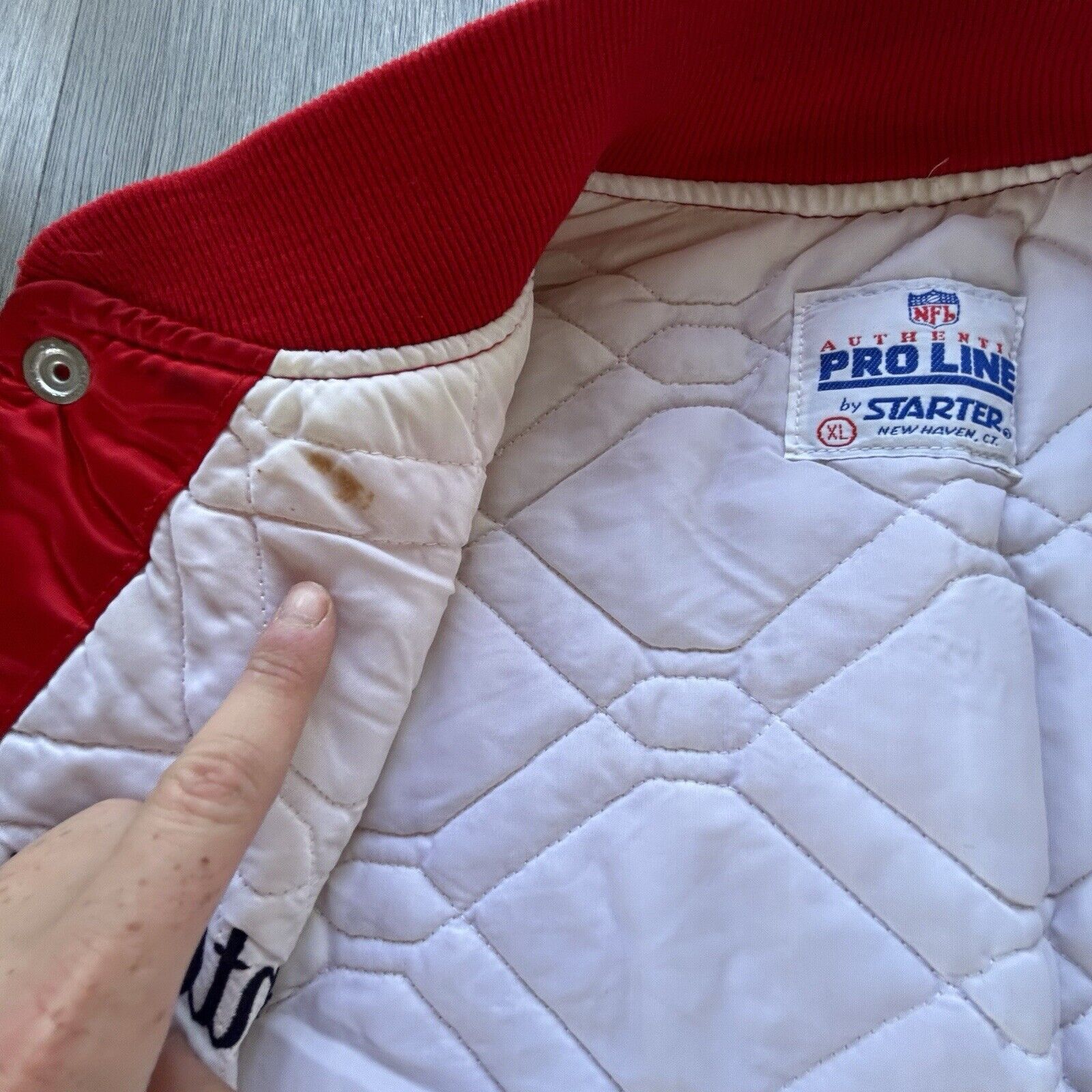 Starter San Francisco 49ers Joe Montana Bomber Jacket Super Bowl Size US XL / EU 56 / 4 - 14 Thumbnail