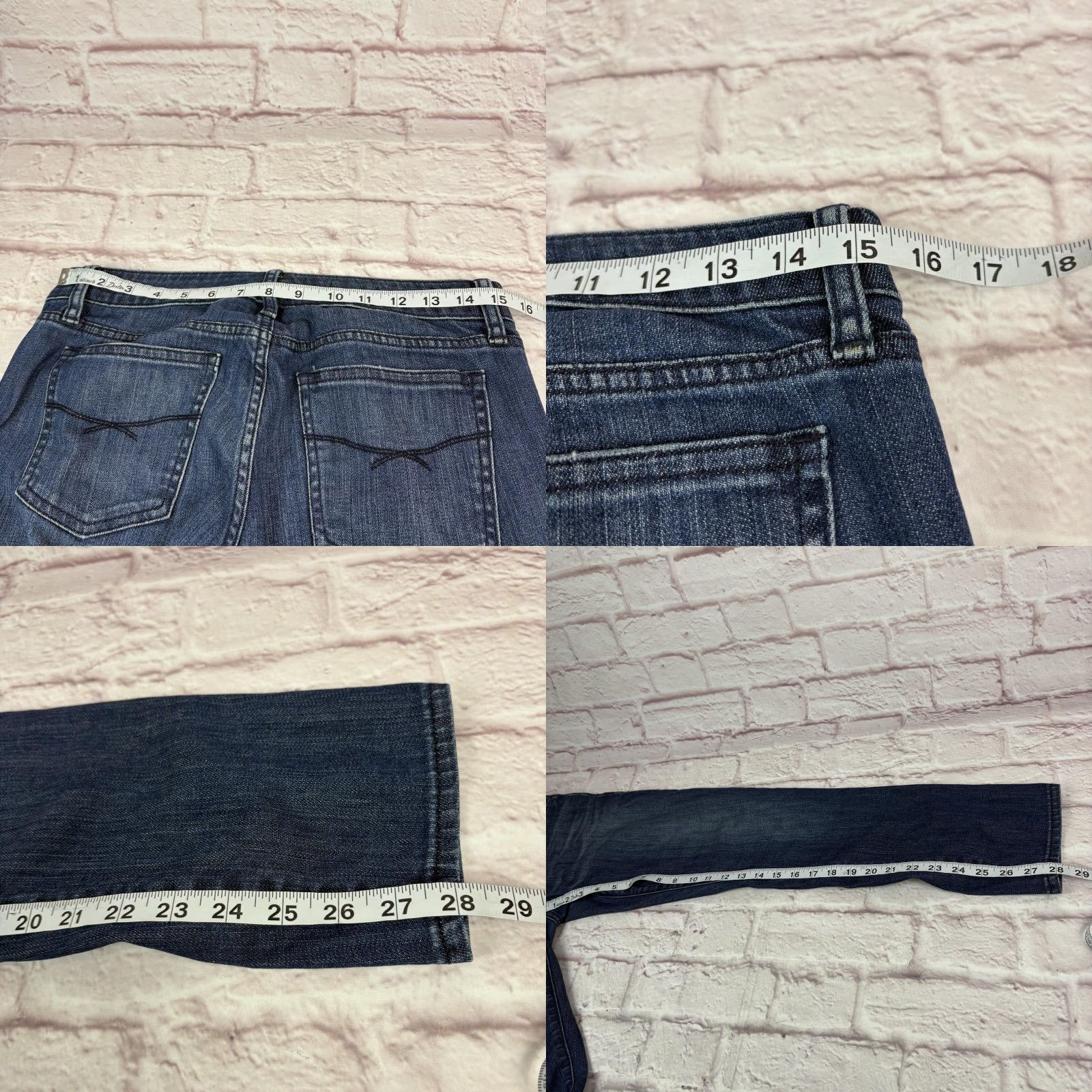Gap Gap Jeans Womens 27/4a 1969 Always Skinny Low Rise Denim Blue 30x28 Slim 28in Inseam Stretch Pocket Zipper Button Logo 5-Pocket Shoes? Size 27" / US 4 / IT 40 - 8 Thumbnail