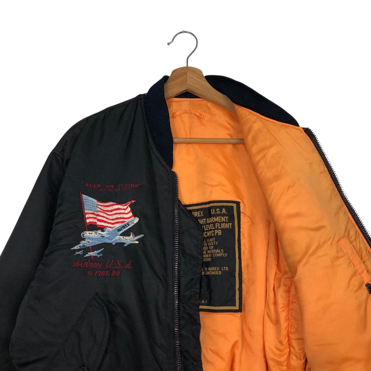 Avirex 📌Vintage Ma-1 Bomber Jacket Fly Military Avirex Big Logo Size US XS / EU 42 / 0 - 13 Thumbnail