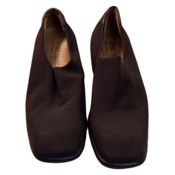 Donald Pliner Donald J Pliner Size 7.5 Black Square Toe Slip On Shoes Spor Size US 7.5 / IT 37.5 - 1 Thumbnail