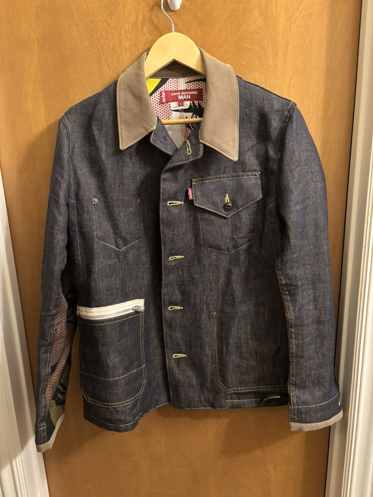 Junya Watanabe × Levi's Junya Watanabe Indigo Levi’s Edition Paneled Denim Jacket Size US S / EU 44-46 / 1 - 4 Thumbnail