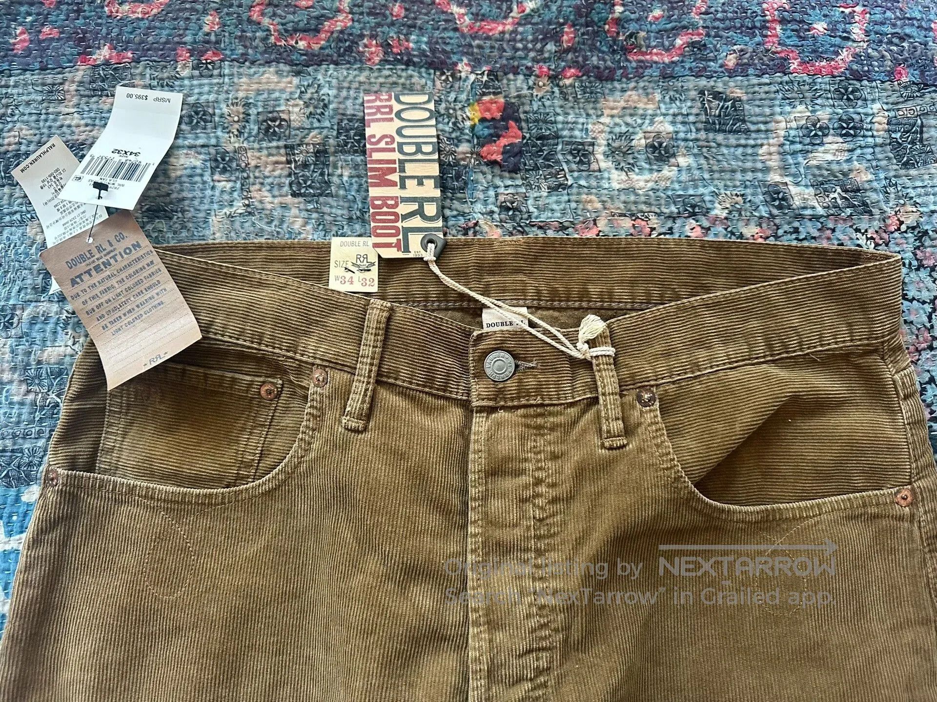 RRL Ralph Lauren RRL Corduroy Boot Cut Jeans. Size US 34 / EU 50 - 3 Thumbnail