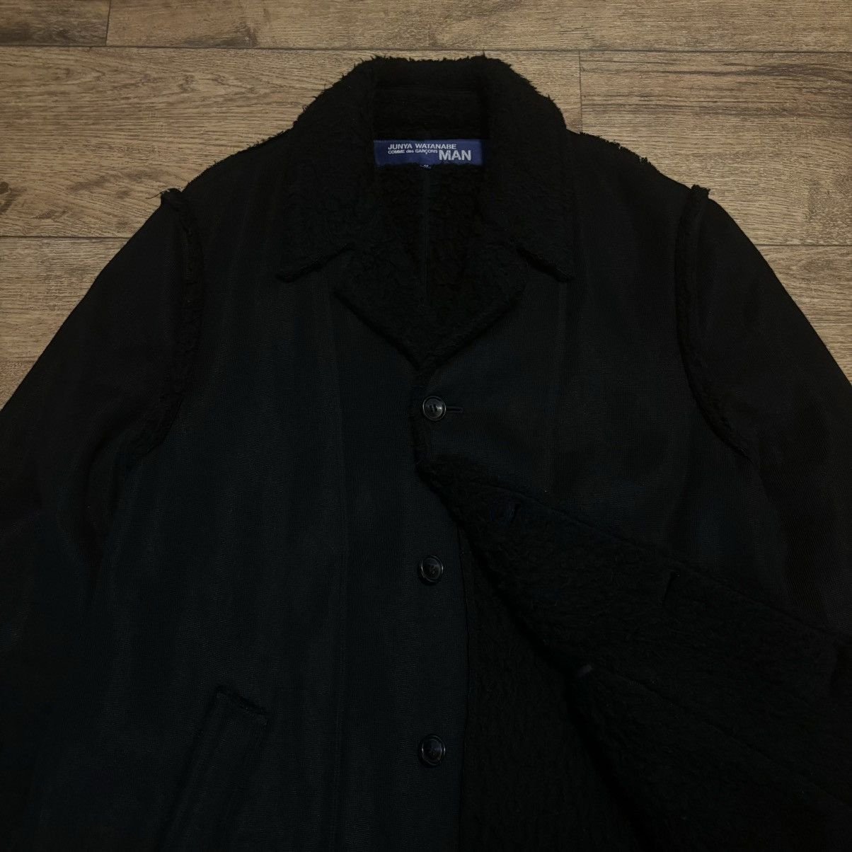 Comme des Garcons Junya Watanabe Comme Des Garçons AD 2003 Wool Blend Longcoat Size US M / EU 48-50 / 2 - 2 Thumbnail