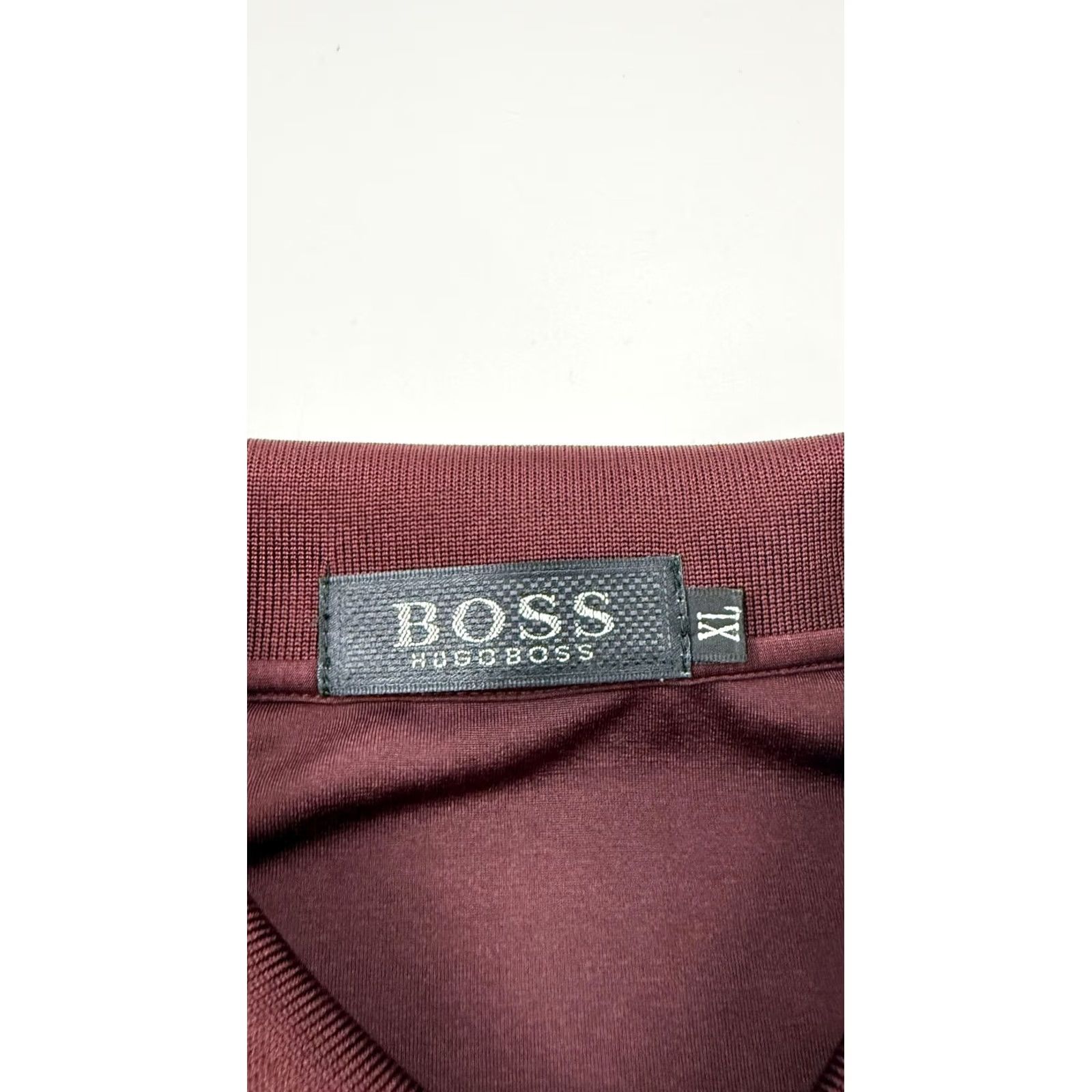 Vintage Boss Polo Shirt Mens Big 1X Red 100% Silk Short Sleeve Pocket Big & Tall Size US XL / EU 56 / 4 - 5 Thumbnail