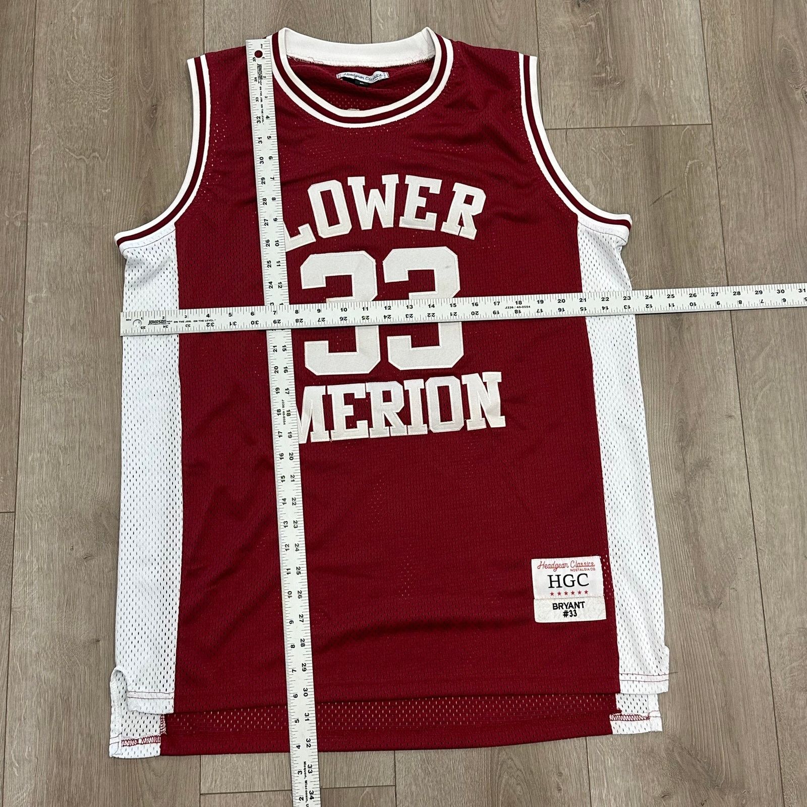 NBA Kobe Bryant Lower Merion High School maroon jersey size XL Size US XL / EU 56 / 4 - 5 Thumbnail