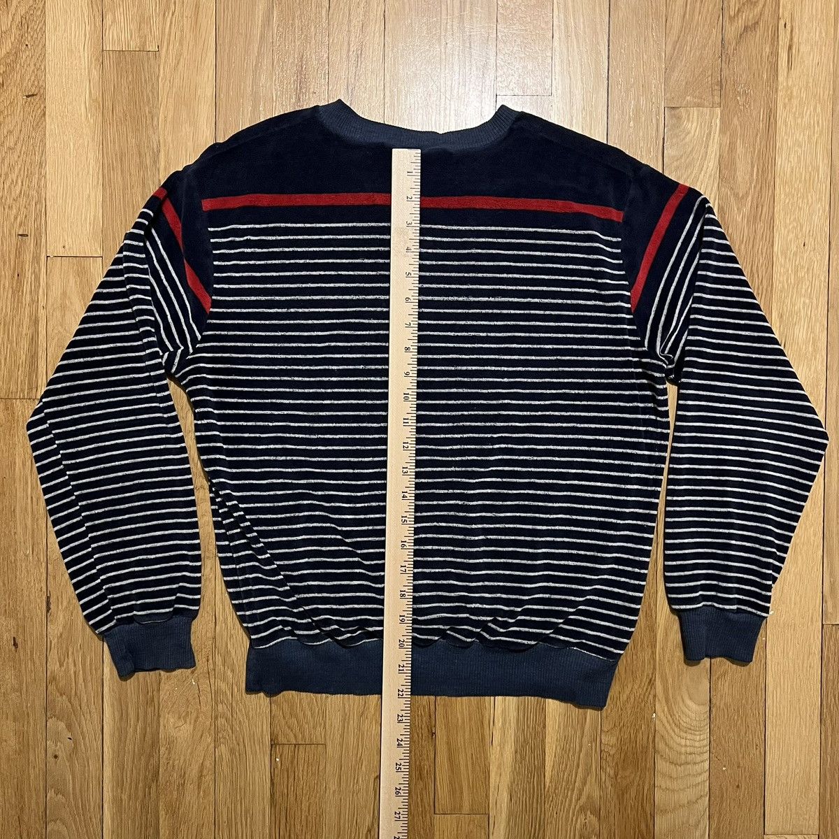 Sears Vintage 70s Sears Sportswear Stripped Sweater Medium Blue Size US M / EU 48-50 / 2 - 6 Thumbnail