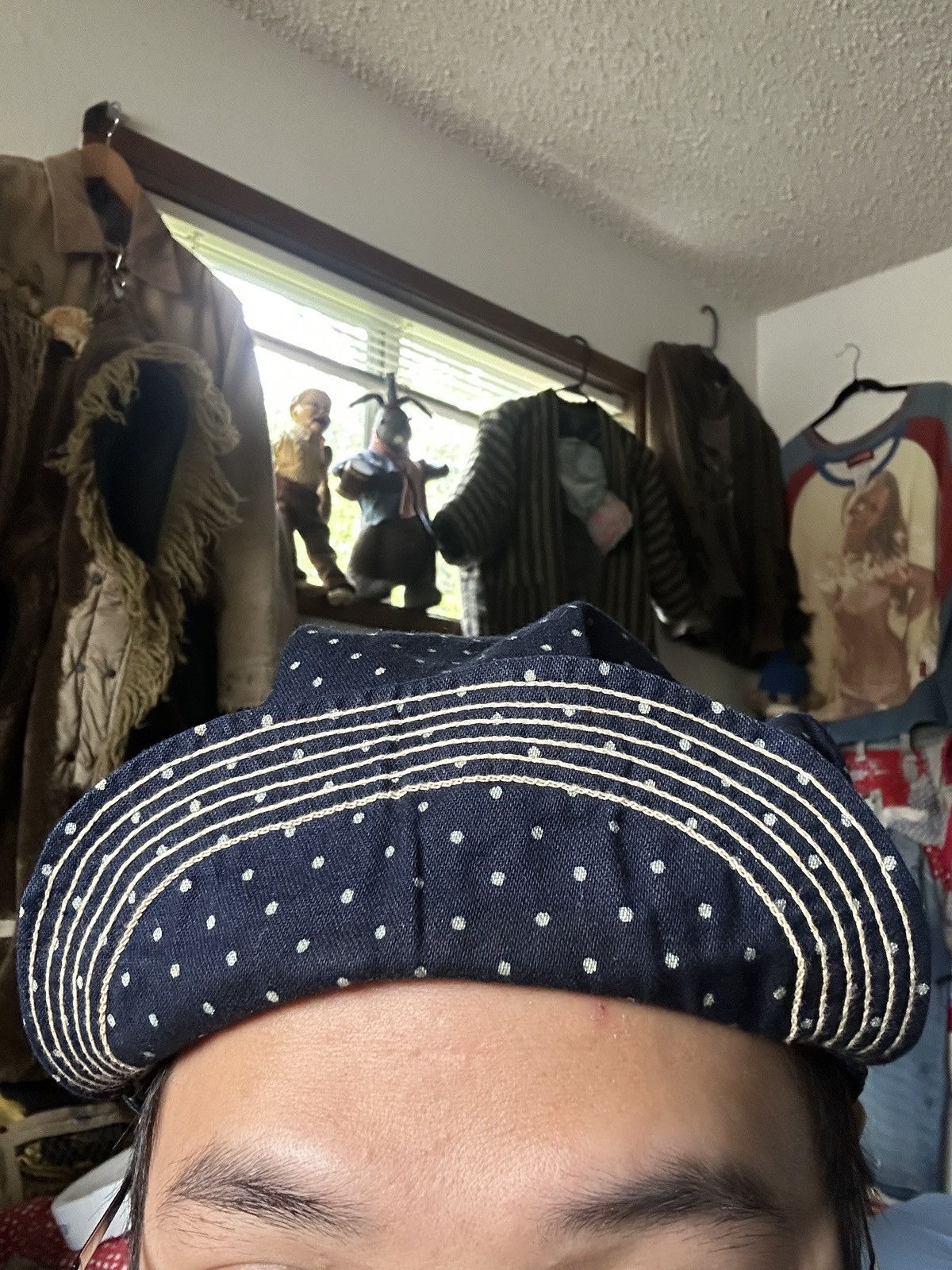 Sugar Cane Union Made Polka Dots Newboys wabash conductor kountry cap Size ONE SIZE - 11 Thumbnail