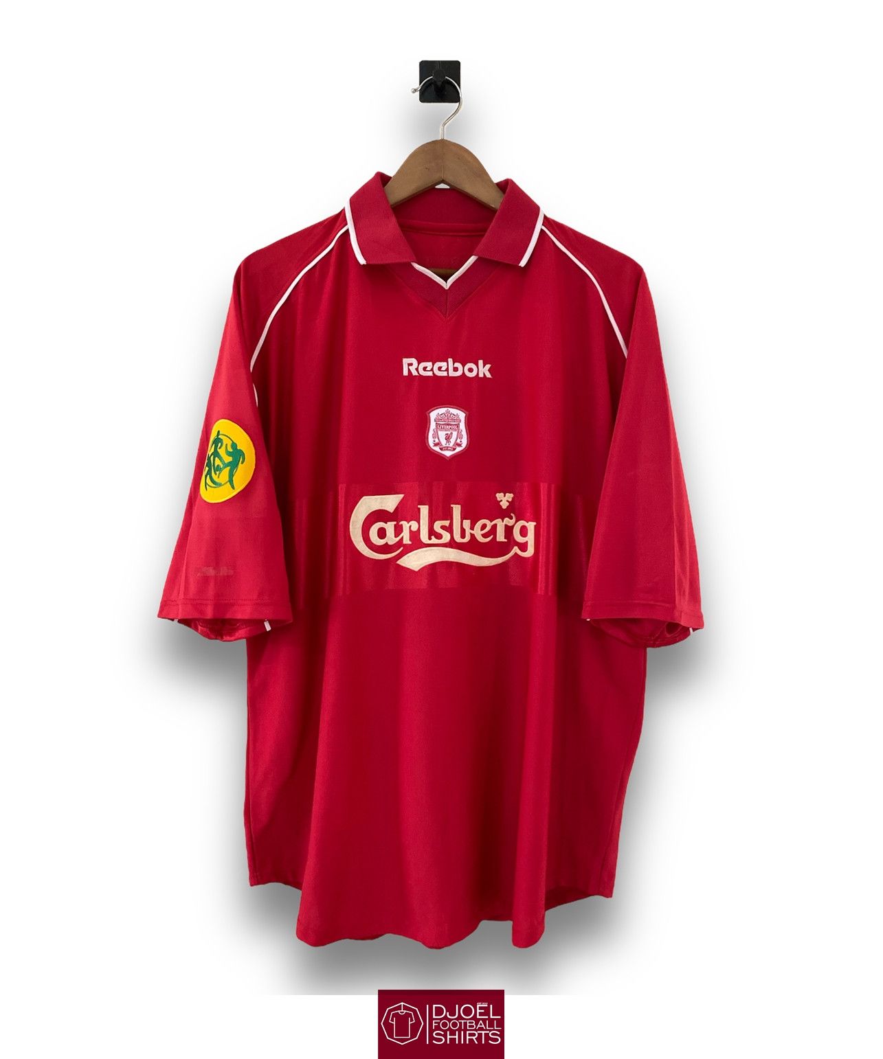 Reebok Liverpool FC 2000/01 Home GERRARD #17 UEFA Cup Winner Size US XL / EU 56 / 4 - 1 Thumbnail