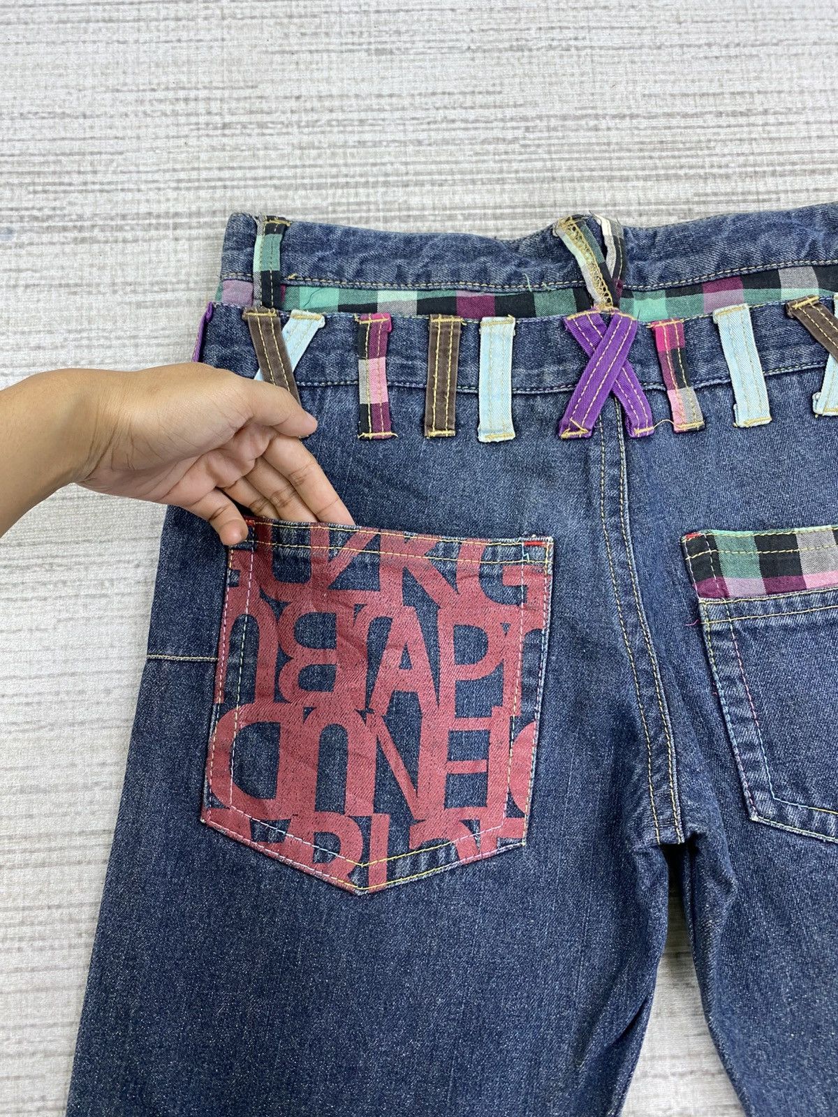 Hysteric Glamour Vintage Corn Flake Jeans Double Waist Rare Denim Jeans Size US 31 - 12 Thumbnail
