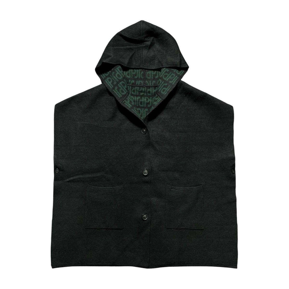 Japanese Brand Paul & Joe Double Side Hooded Scraft Cardigan Monogram Size US XXL / EU 58 / 5 - 9 Thumbnail