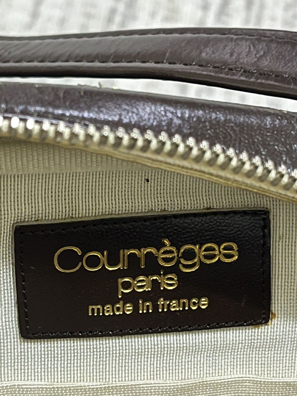 Courreges Vintage 80s riri zip courreges brown sling bag Size ONE SIZE - 6 Thumbnail