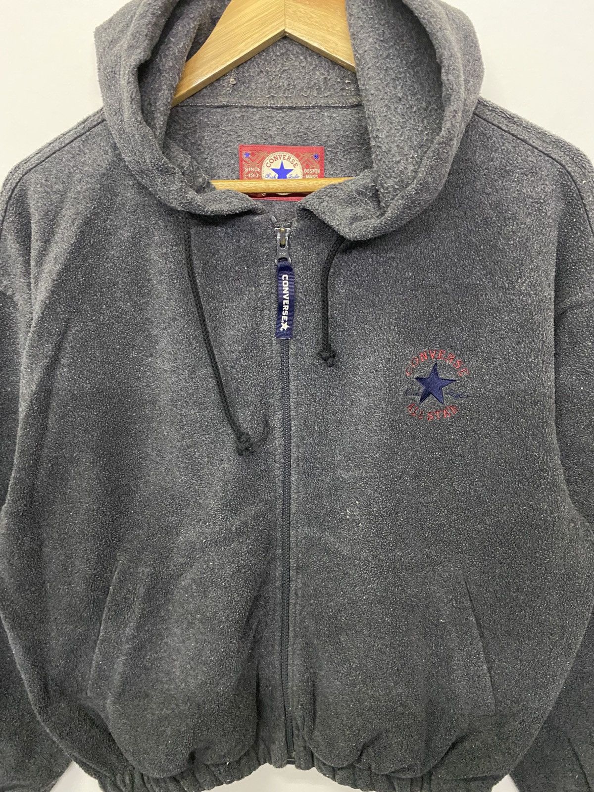 Converse Converse Hoodie Fleece Sweater Embroidery On Back Size US L / EU 52-54 / 3 - 4 Thumbnail