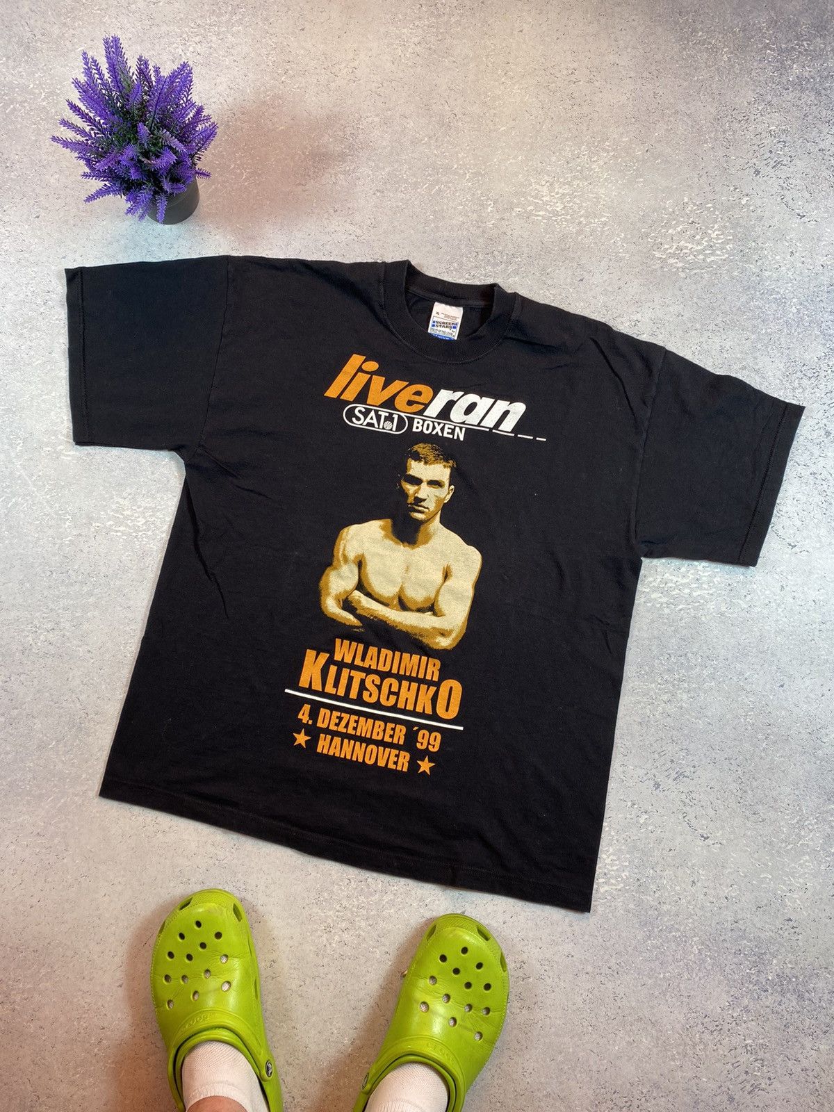 Vintage Vintage Very Rare T-Shirt Wladimir Klitschko vs Lajos Eros Size US XL / EU 56 / 4 - 1 Thumbnail