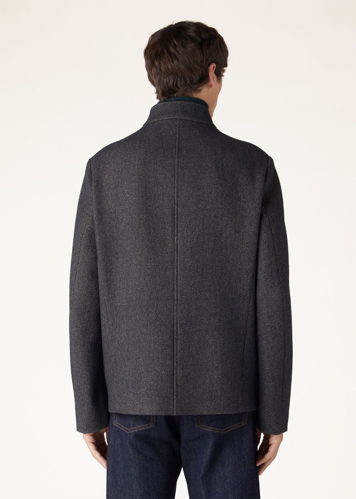 Loro Piana o1srvl11e0225 FAO0642 Toin Cotton Wool Jacket in Dark Grey Size US S / EU 44-46 / 1 - 4 Thumbnail