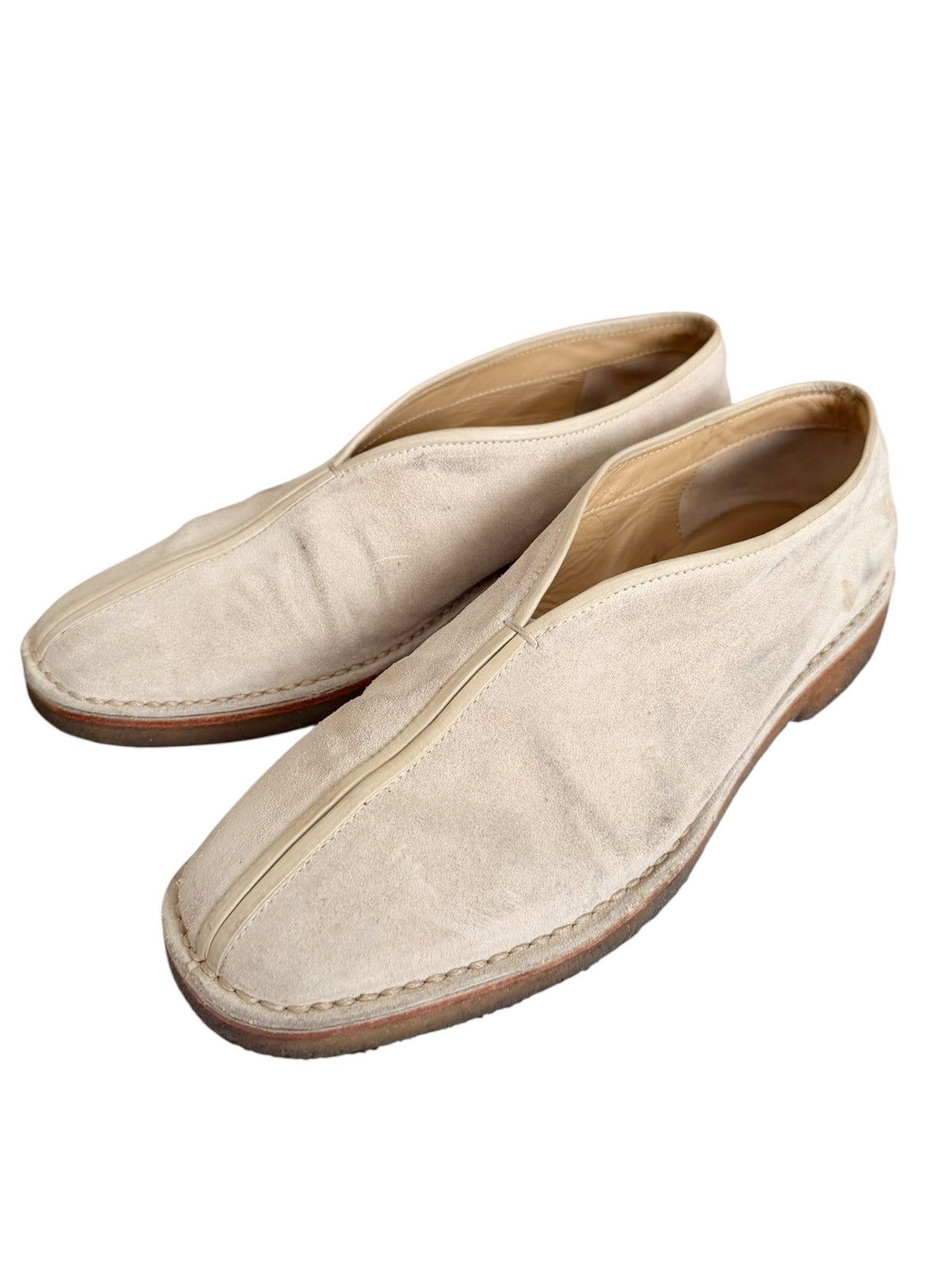 Lemaire Piped Leather Suede Crepe Flat Shoe Size US 10 / EU 43 - 1 Thumbnail
