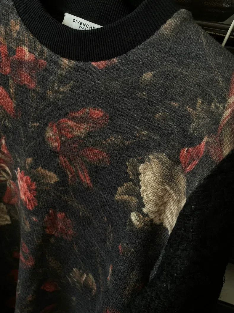 Givenchy Givenchy Floral Woolen Hoodie Size US S / EU 44-46 / 1 - 3 Thumbnail