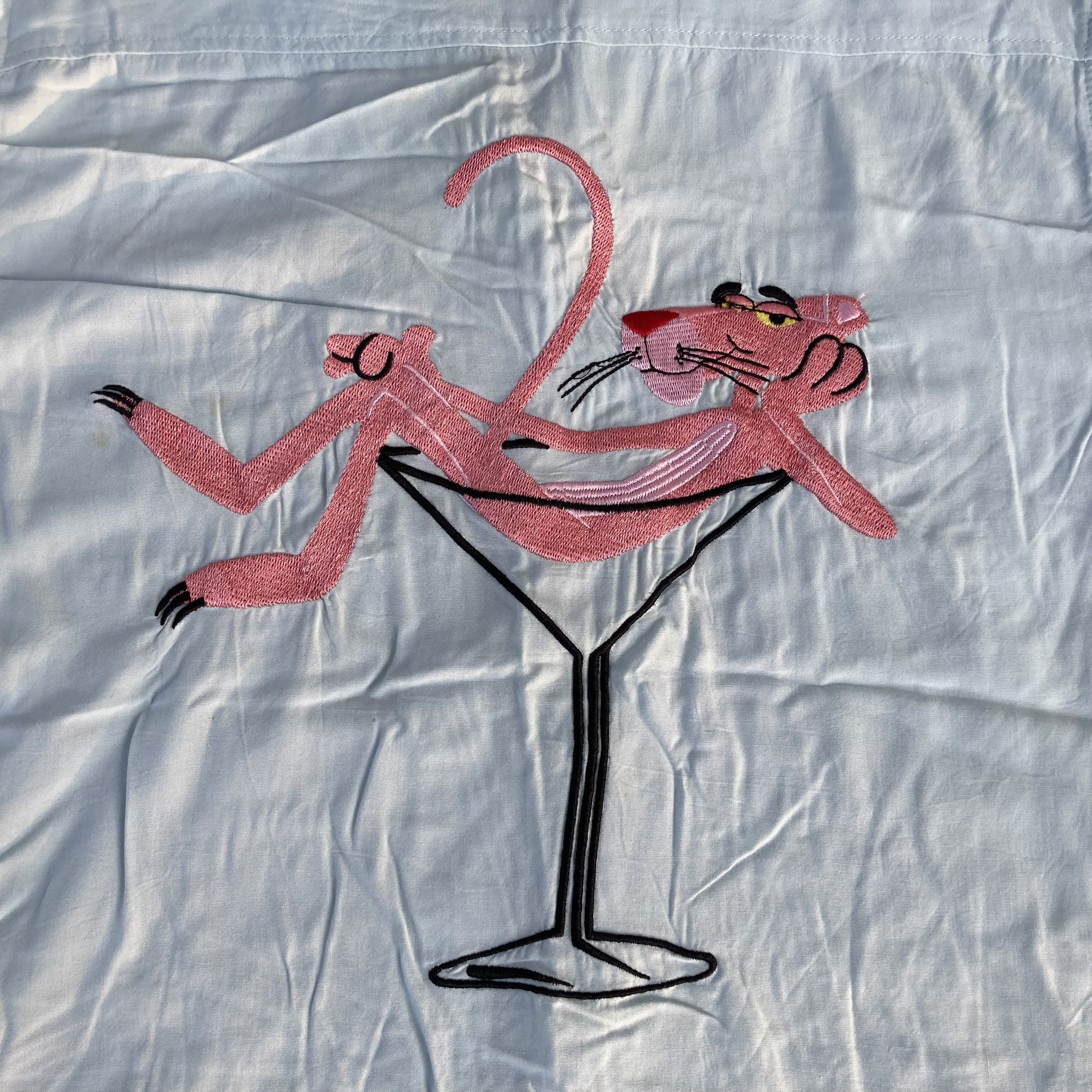 Vintage Pink Panther Cartoon Network Rayon Bowling Shirt Size US S / EU 44-46 / 1 - 2 Thumbnail