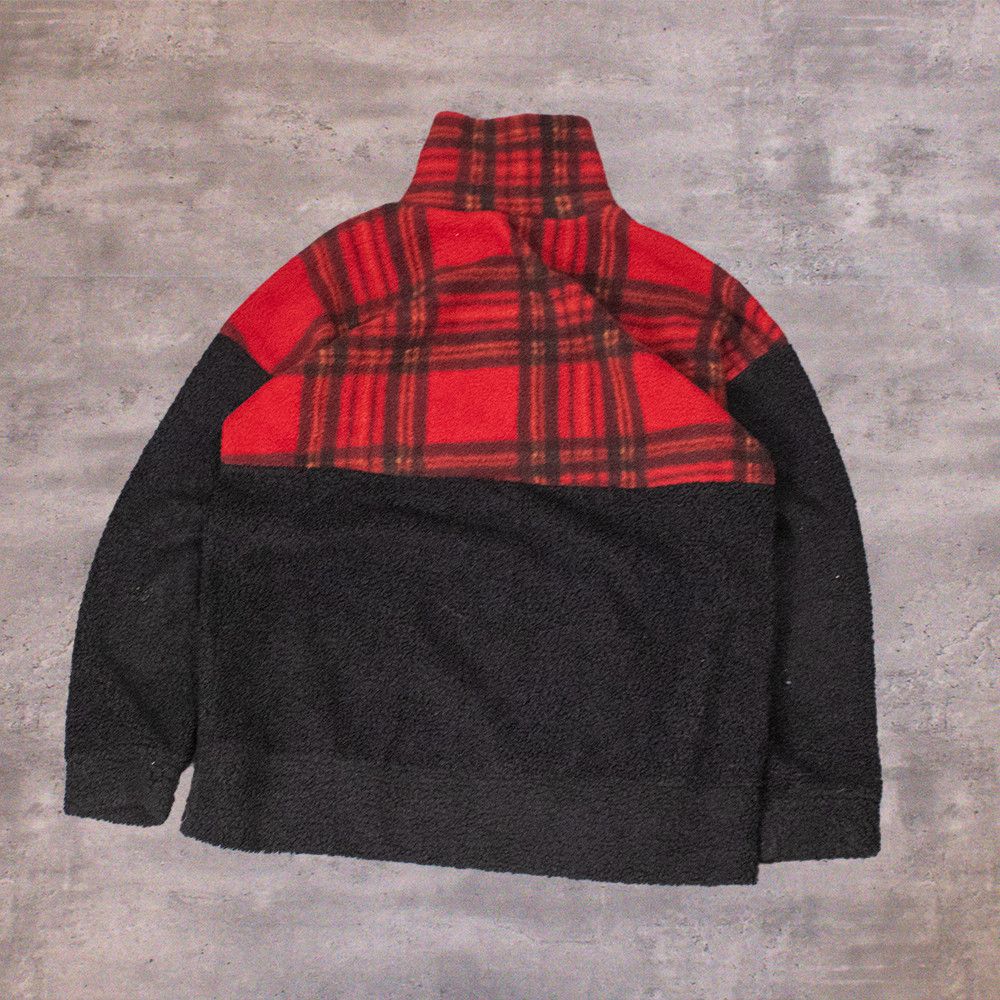 Vintage Vintage 1990's Vintage Plaid Fleece Half Zip Jacket Size US L / EU 52-54 / 3 - 2 Thumbnail
