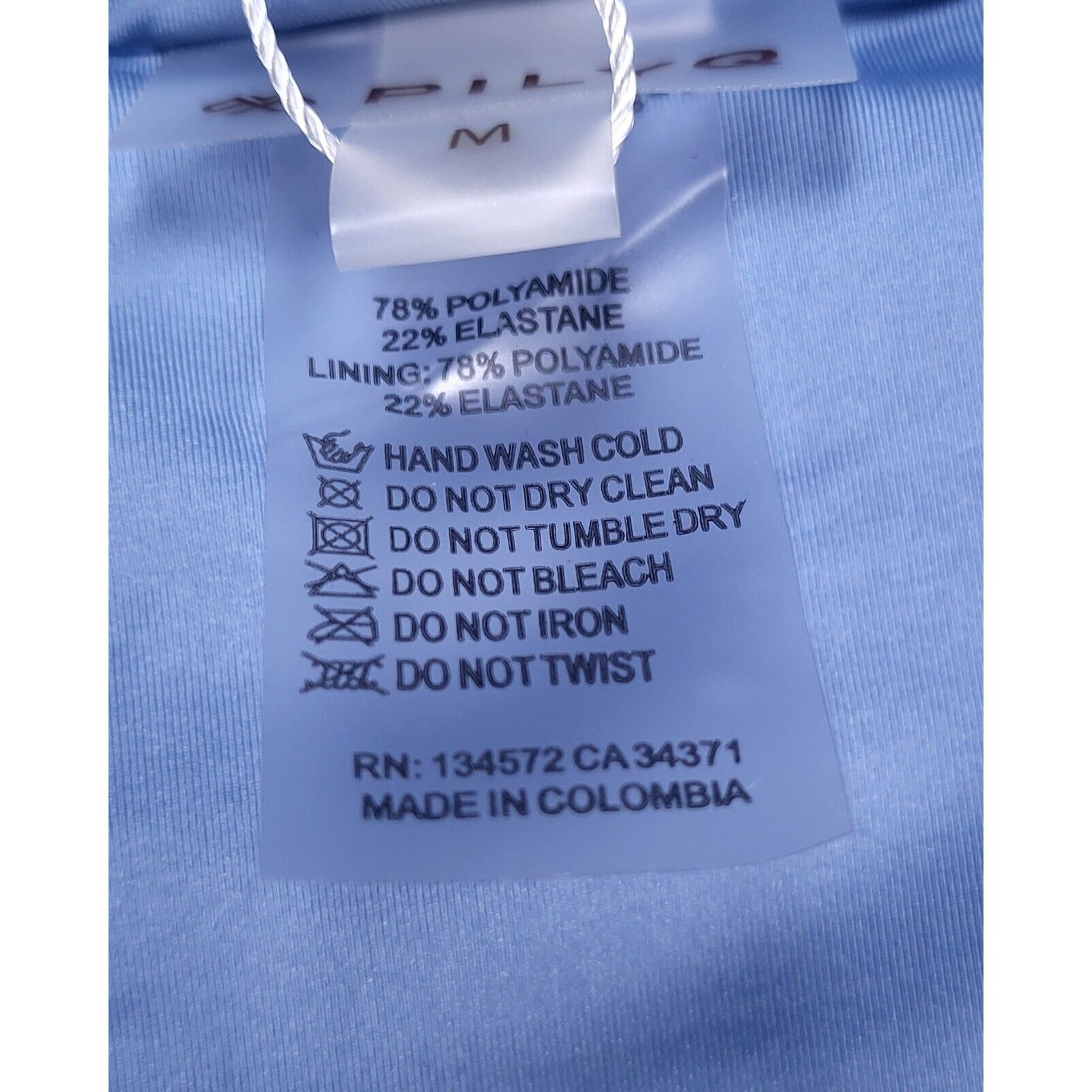 Other NWT PQ SWIM Women's Lace‎-Up Bandeau Bikini Top Sky Blue L Size L / US 10 / IT 46 - 10 Thumbnail
