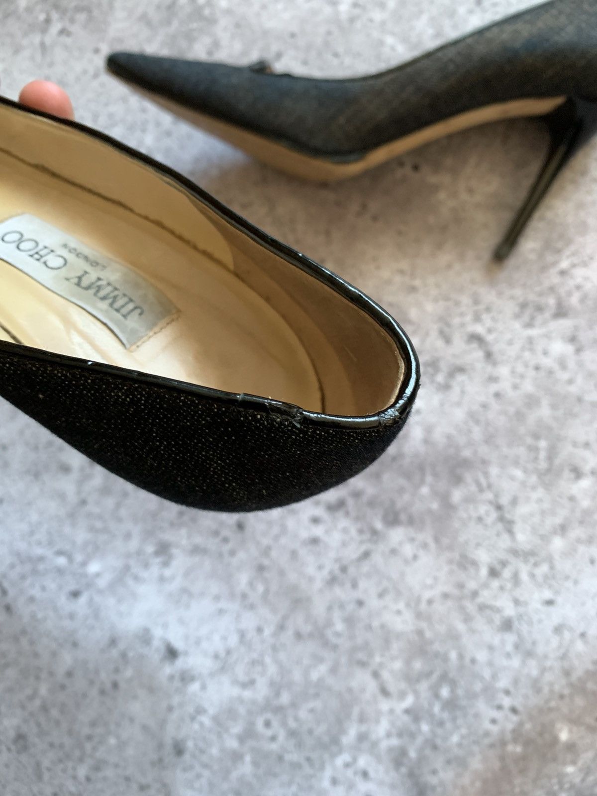 Jimmy Choo 🔥JIMMY CHOO DENIM HEELS Size US 10 / IT 40 - 15 Thumbnail