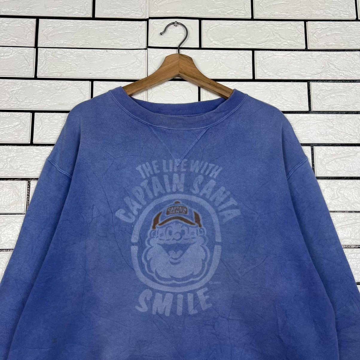 Japanese Brand Vintage CAPTAIN SANTA Smile Big Logo Sweatshirt #4198-C192 Size US L / EU 52-54 / 3 - 2 Thumbnail