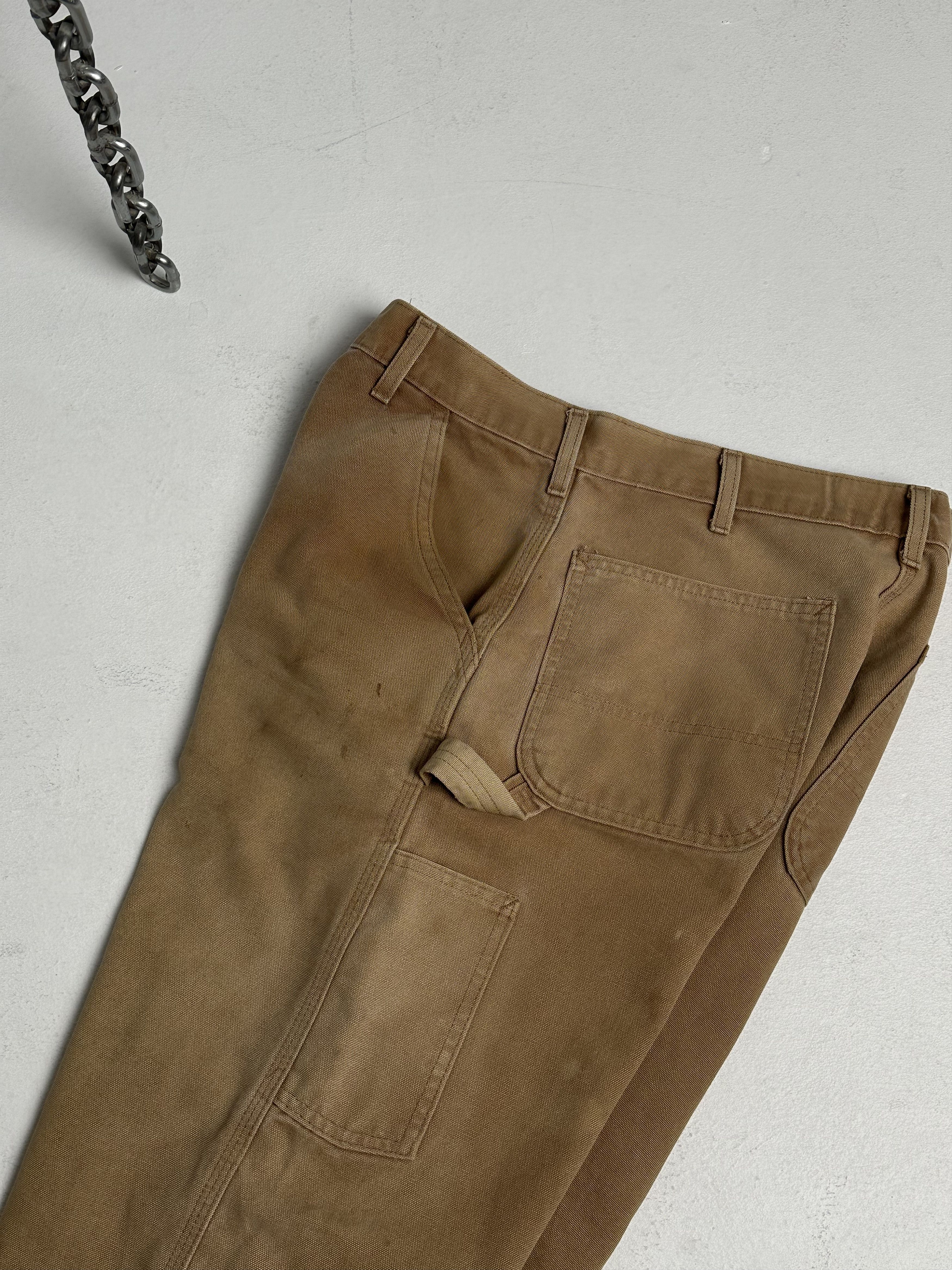 Carhartt × Vintage Vintage carhartt brown double knee work wear carpenter pants Size US 36 / EU 52 - 9 Thumbnail