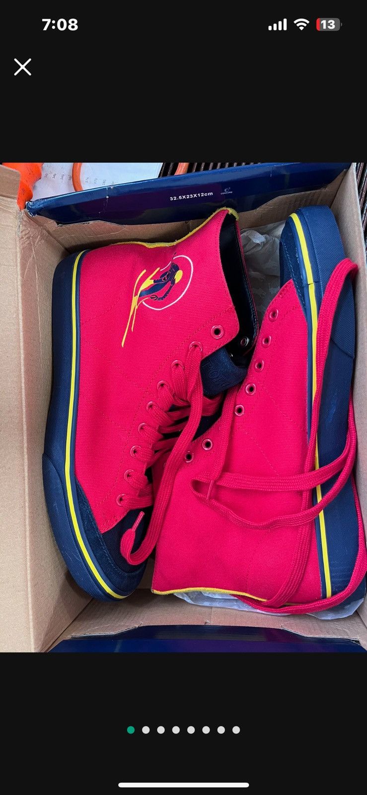 Polo Ralph Lauren Polo high top shoes red Size US 10 / EU 43 - 1 Thumbnail