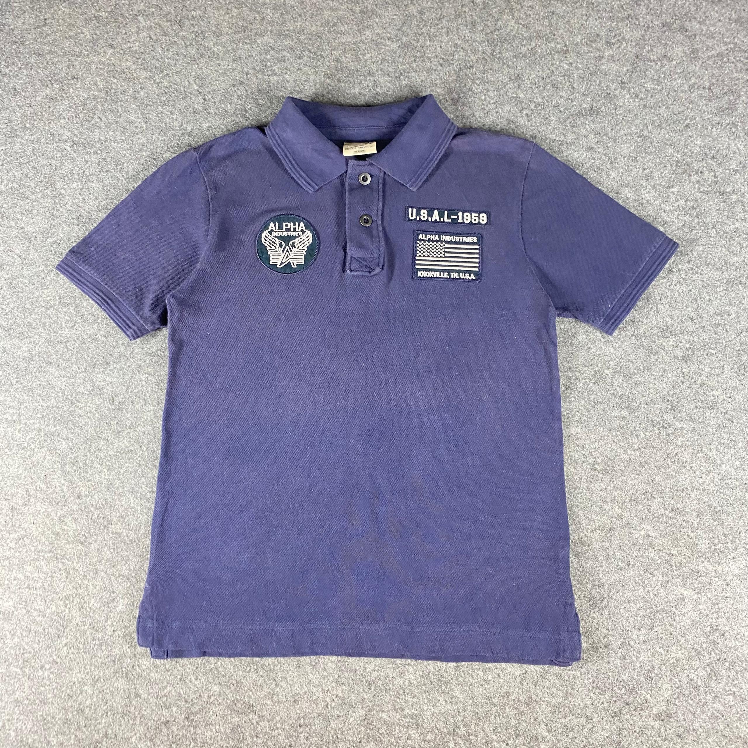 Alpha Industries Vintage Alpha Industry Polo Shirt Size US M / EU 48-50 / 2 - 1 Thumbnail