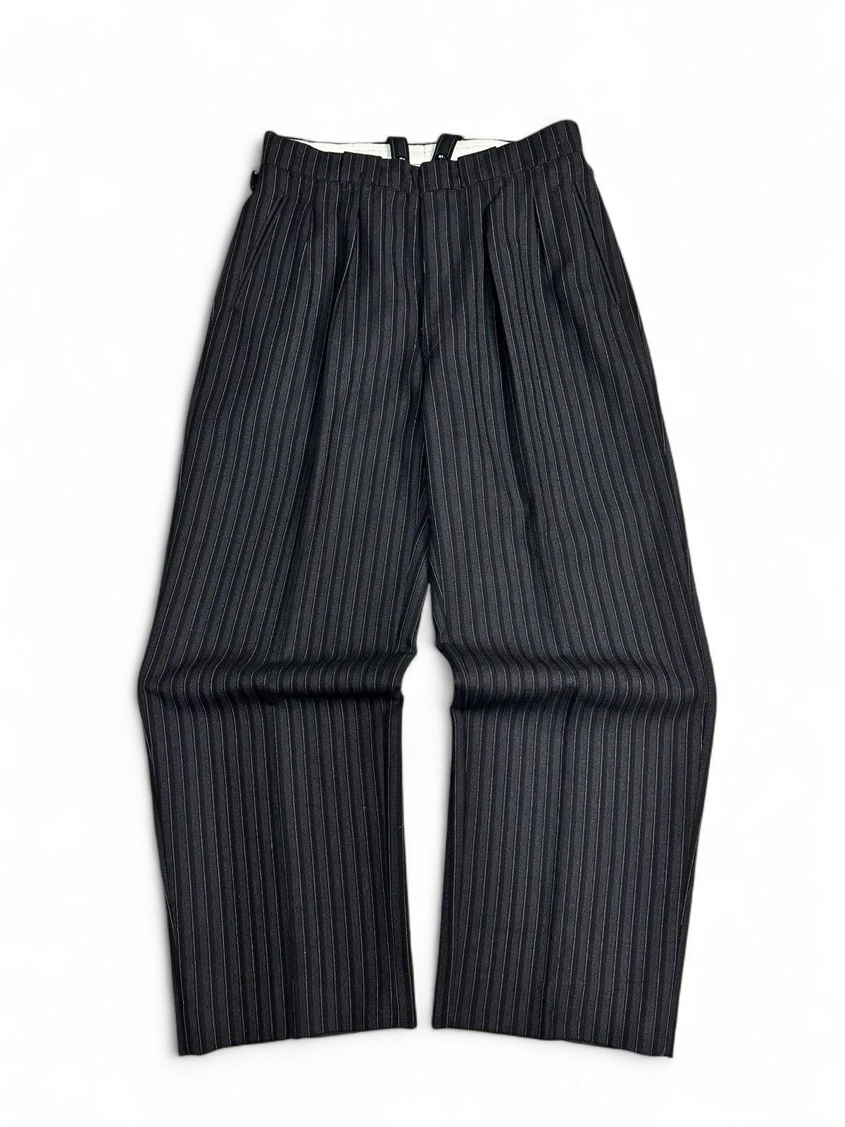 Junya Watanabe Minimalist Black Pleated Wide Pants 34 Avantgarde Size US 34 / EU 50 - 2 Thumbnail