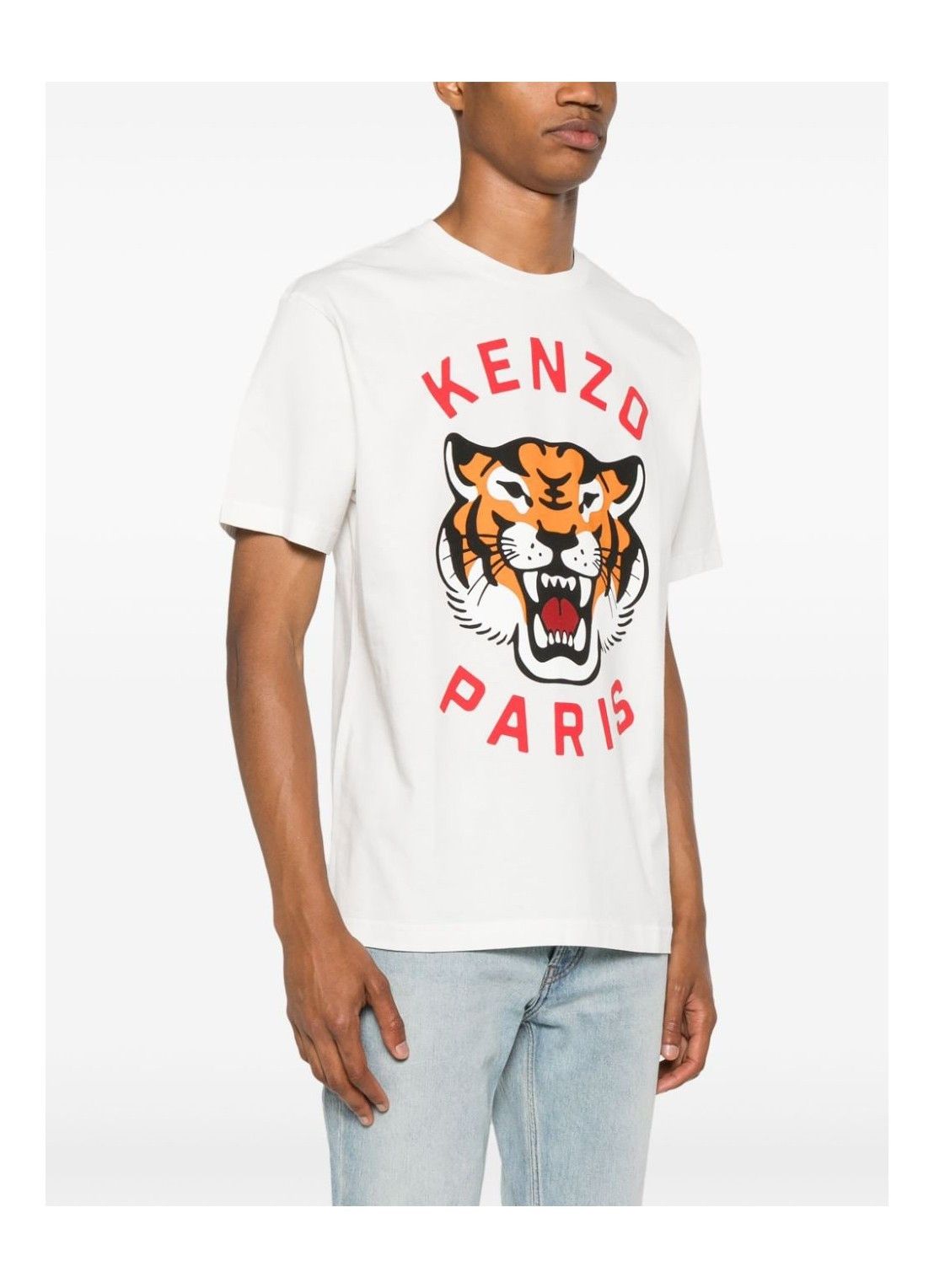 Kenzo o1s22i1n0125 Lucky Tiger Oversized T-Shirt in White Size US M / EU 48-50 / 2 - 4 Thumbnail