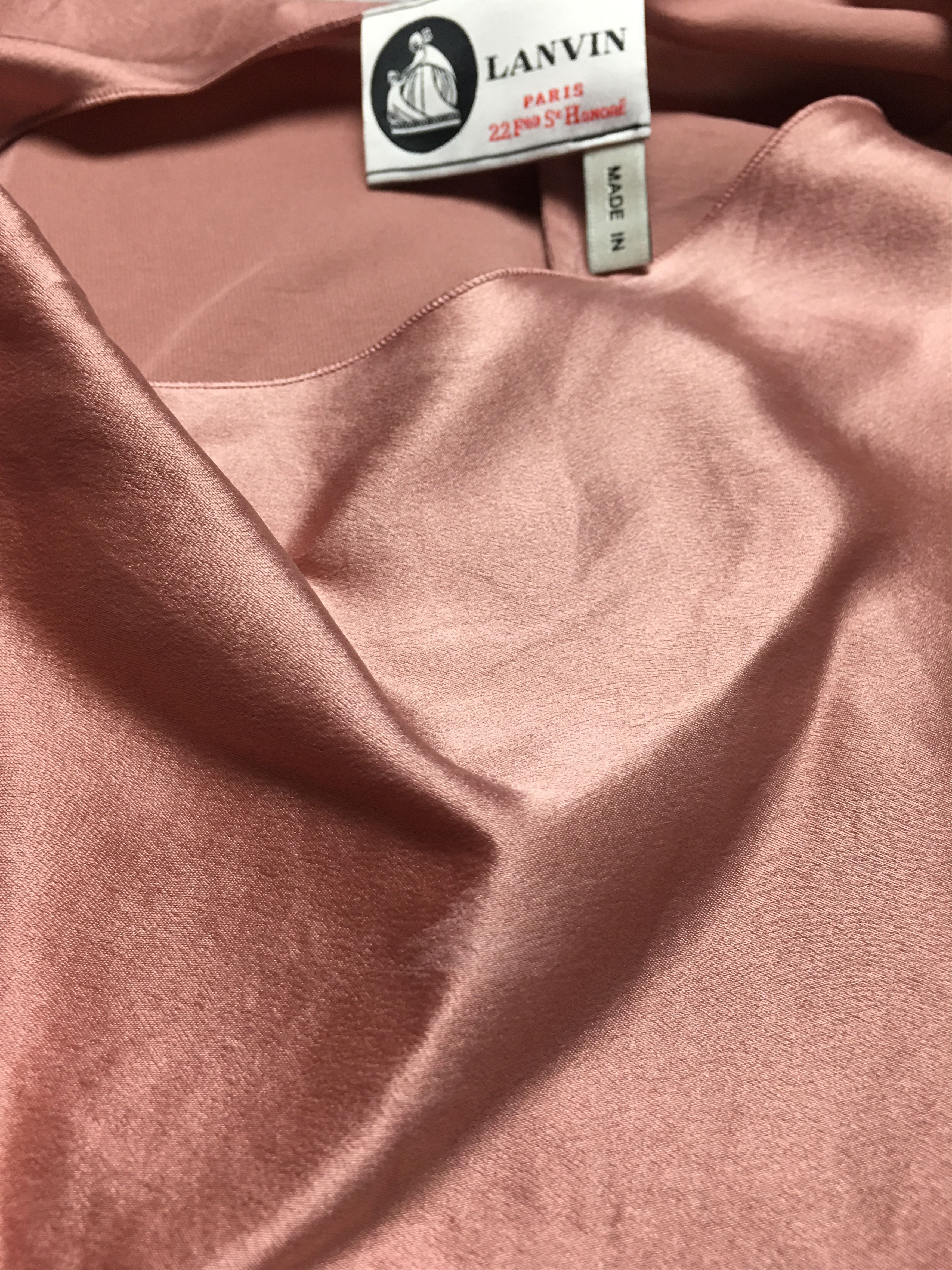 Lanvin LANVIN Paris Silk Blouse Pale Pink Size XL / US 12-14 / IT 48-50 - 10 Thumbnail