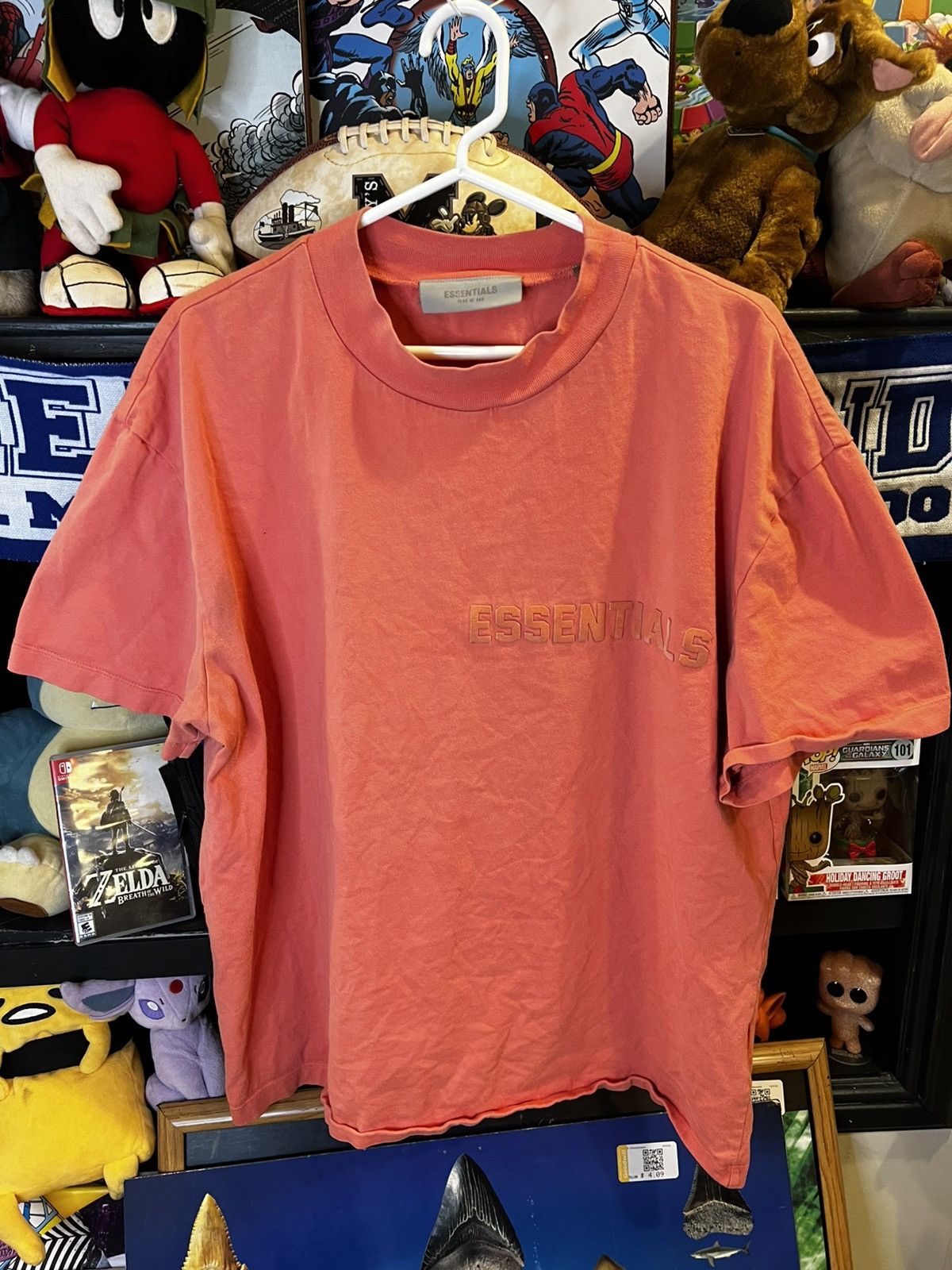 Essentials × Fear of God Fear of God Essentials FOG Coral Pink Logo Tee Size US M / EU 48-50 / 2 - 1 Thumbnail