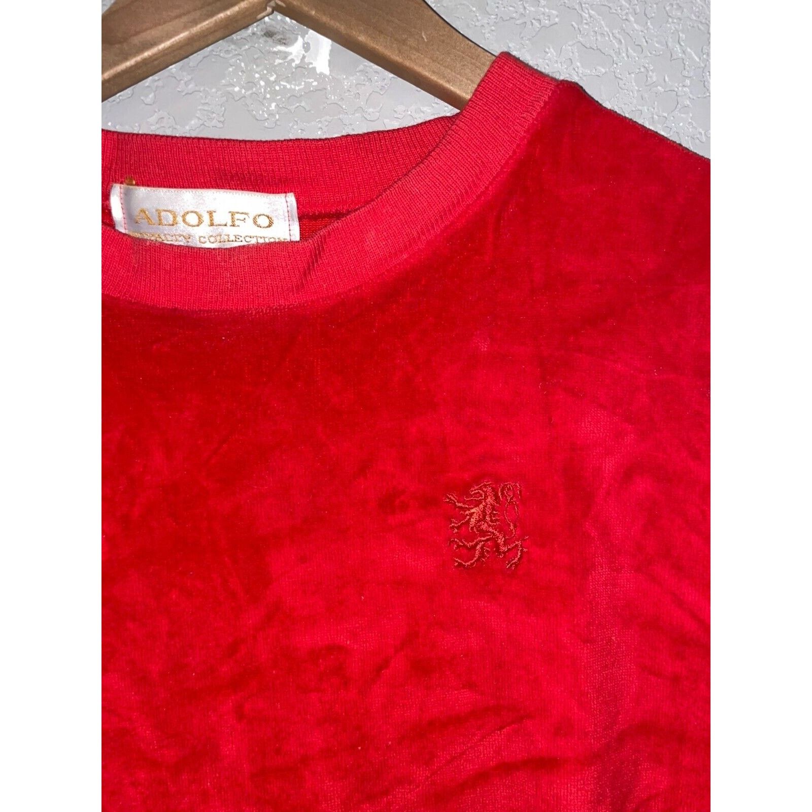 Vintage Womens Vintage Adolfo Royalty Sweater Collection Red medium Size M / US 6-8 / IT 42-44 - 3 Thumbnail