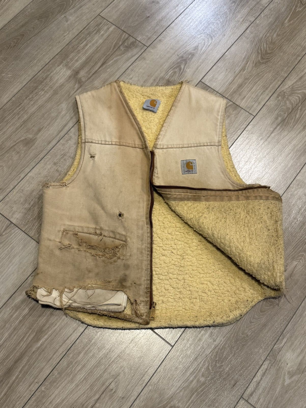Carhartt Distressed Carhartt Vest Size US L / EU 52-54 / 3 - 4 Thumbnail