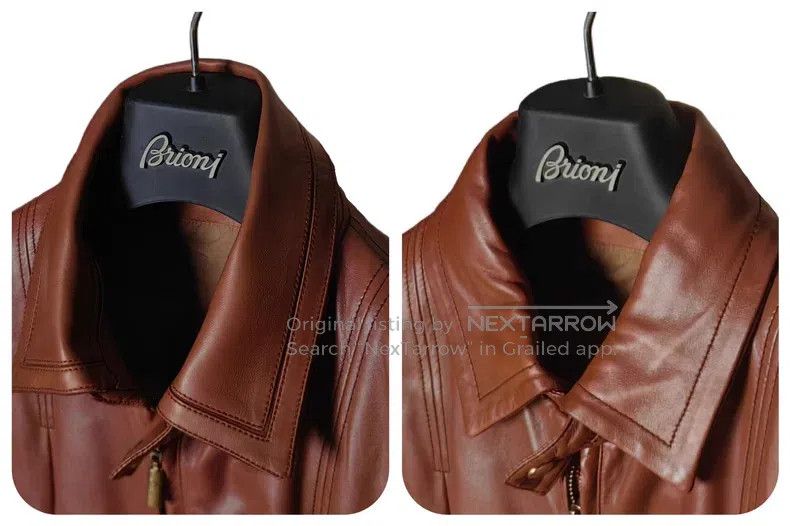 Brioni Brioni Casual leather jacket Size US L / EU 52-54 / 3 - 7 Thumbnail