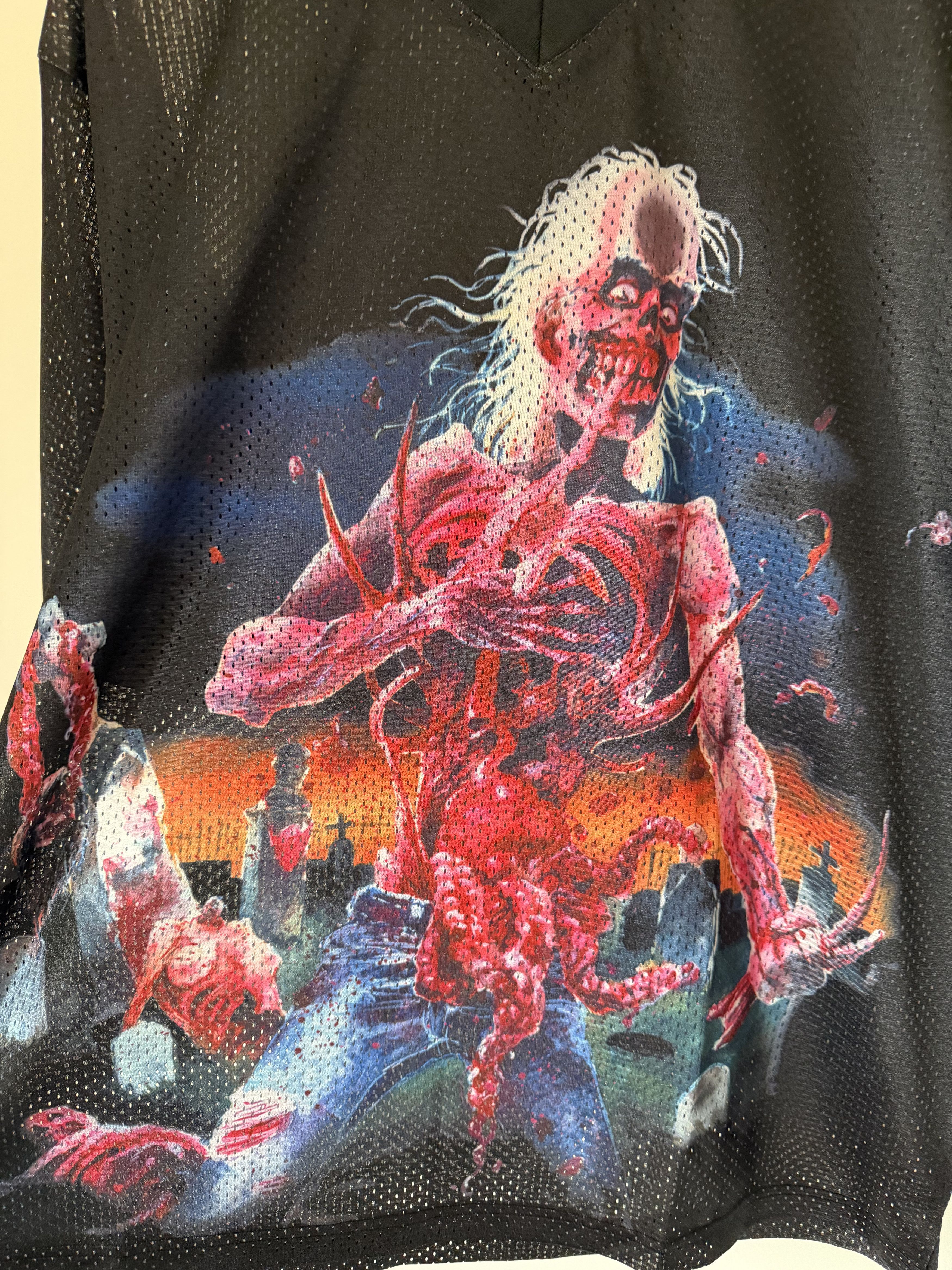 Brain Dead Brain Dead Cannibal Corpse Football Jersey in Black Size US L / EU 52-54 / 3 - 3 Thumbnail