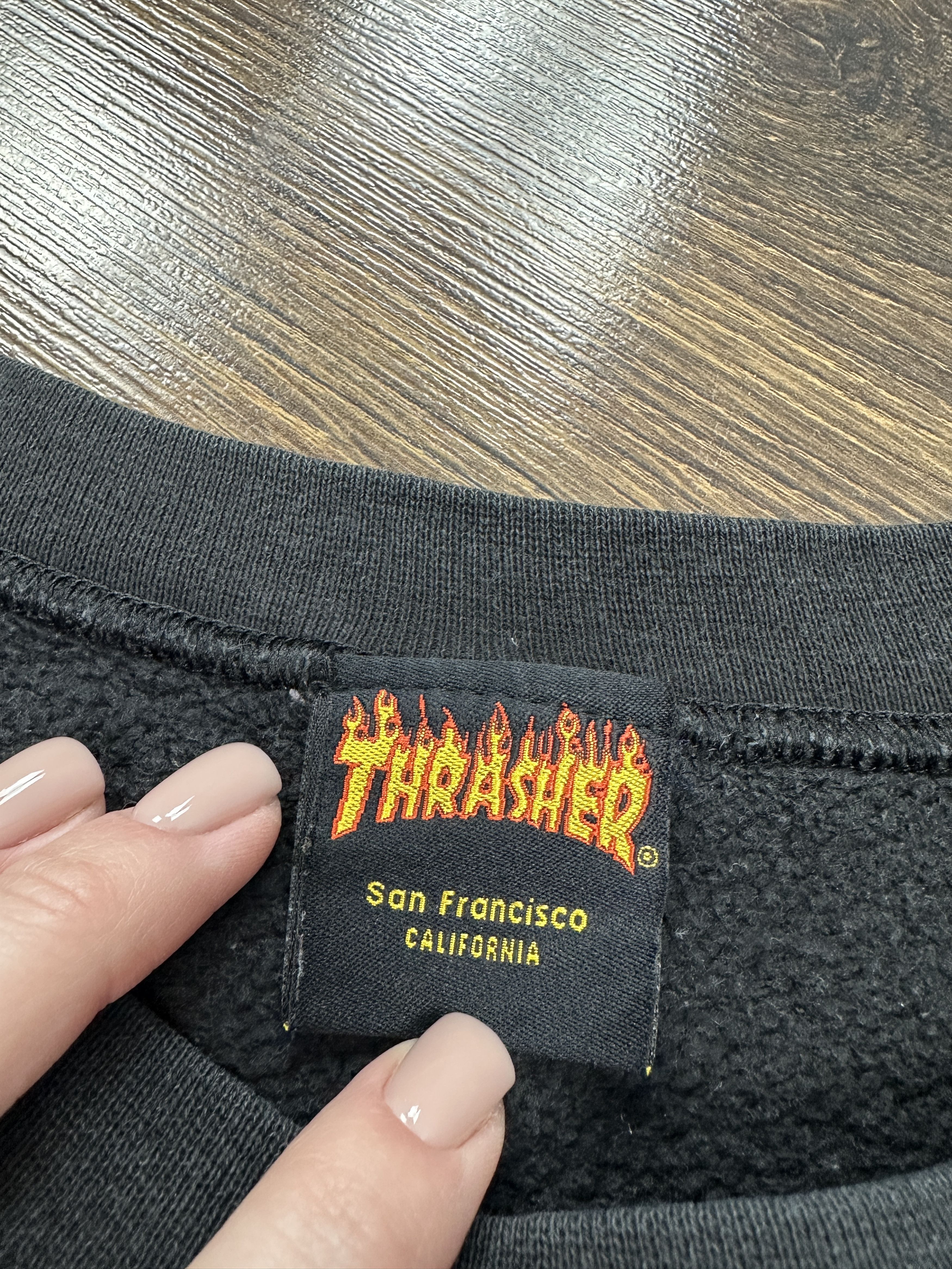 Thrasher × Vintage Thrasher Vintage Mens Crew Neck Sweatshirt Size US XL / EU 56 / 4 - 4 Thumbnail