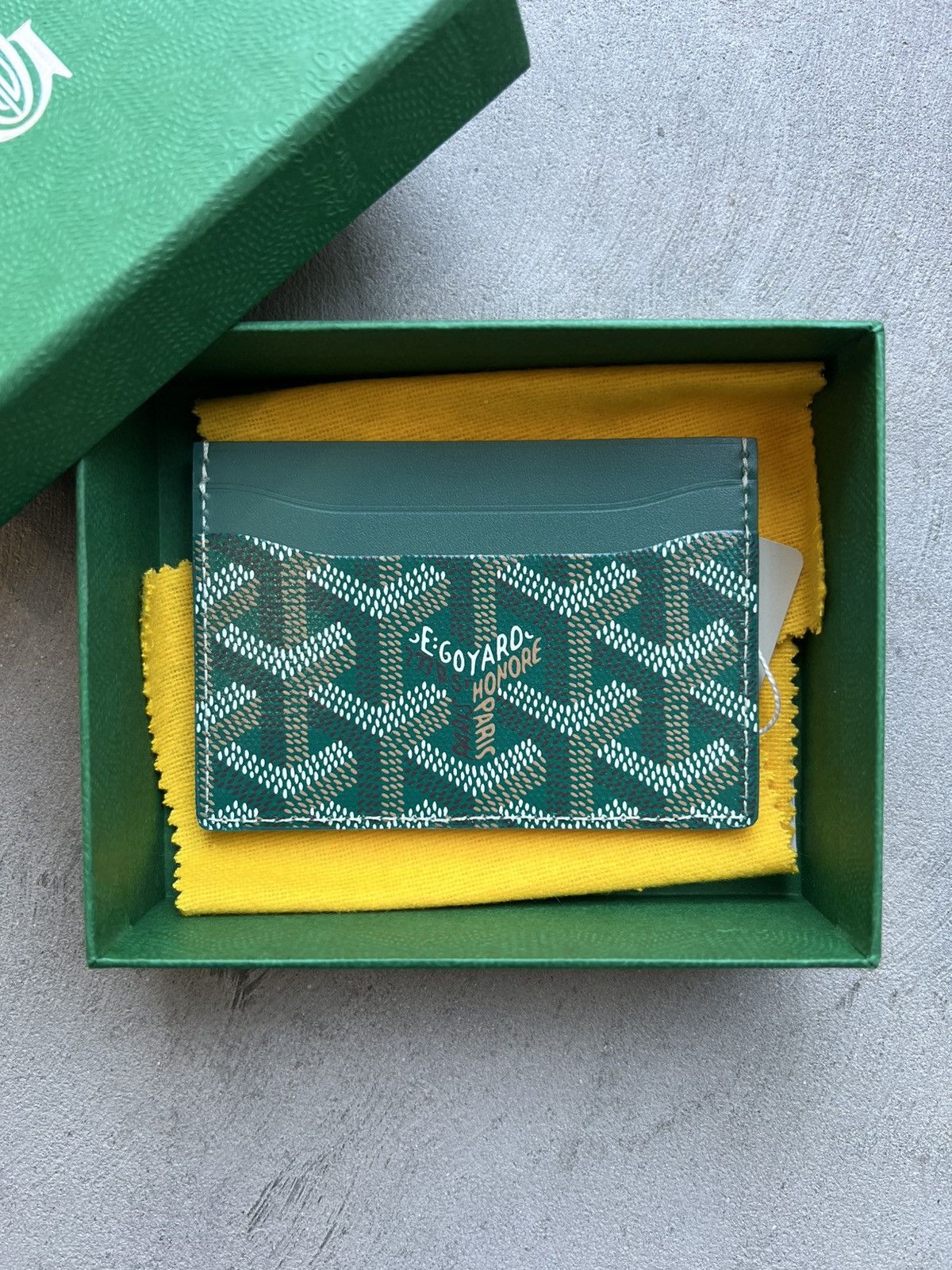 Goyard Goyard Green Card Holder Size ONE SIZE - 2 Thumbnail