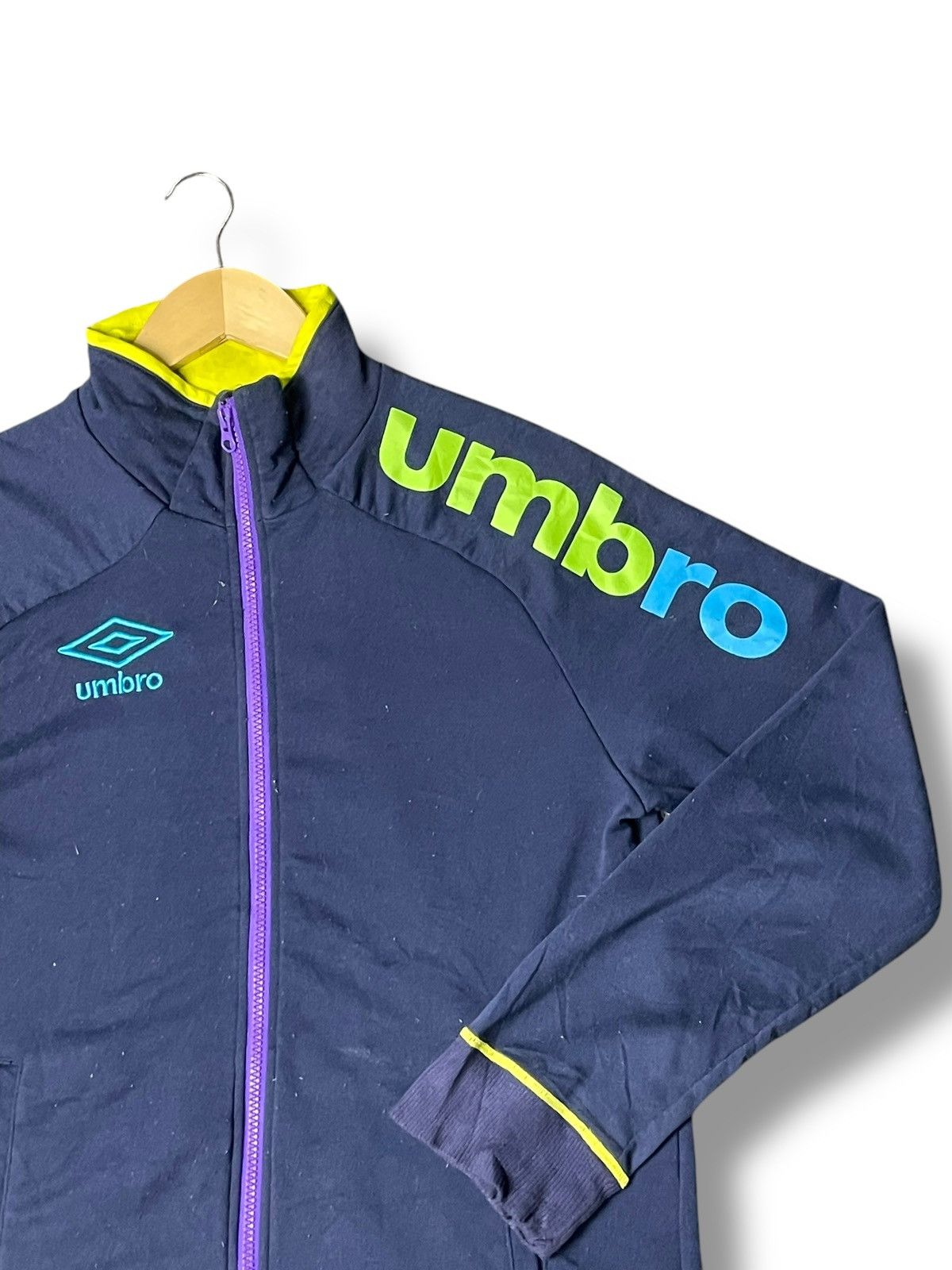 Designer × Umbro × Vintage Umbro x Vintage Big Logo Full-Zipp Sweater (40) Size US L / EU 52-54 / 3 - 4 Thumbnail