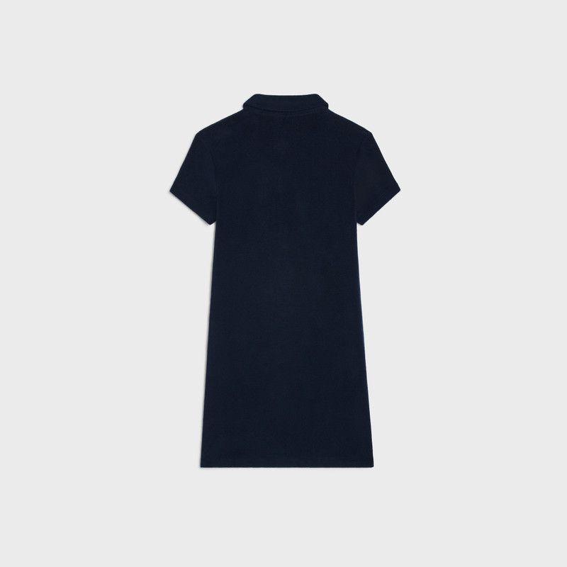 Celine os11x0526 Mini Polo Dress in Blue Size XS / US 0-2 / IT 36-38 - 2 Thumbnail