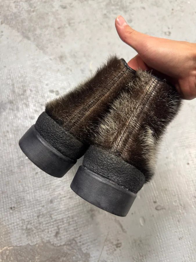 Vintage 1990s Frimas Fur Black Ski Boots Size US 9.5 / EU 42-43 - 8 Thumbnail