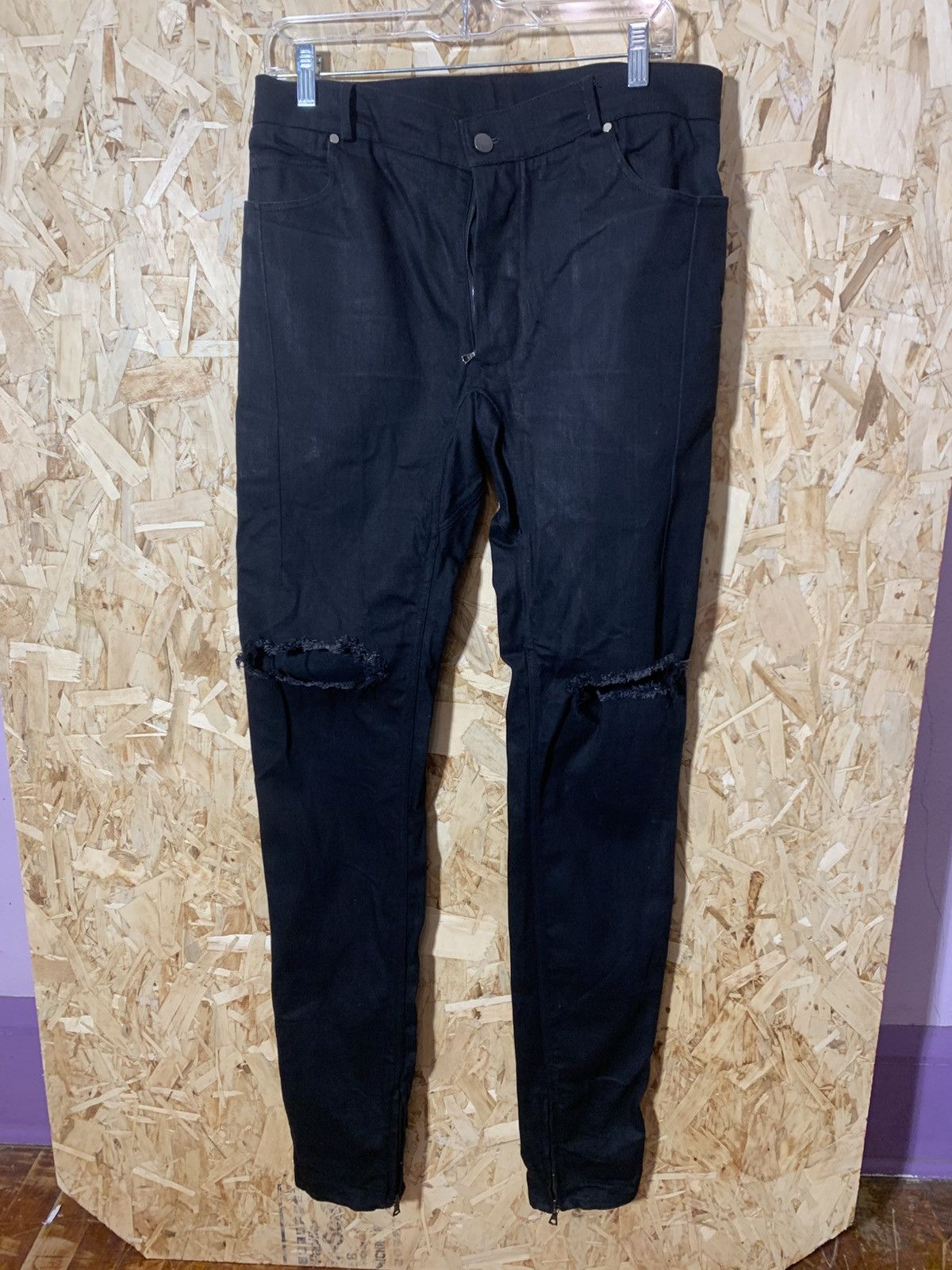 Enfin Leve Malko raw distressed jeans Size US 33 - 1 Thumbnail