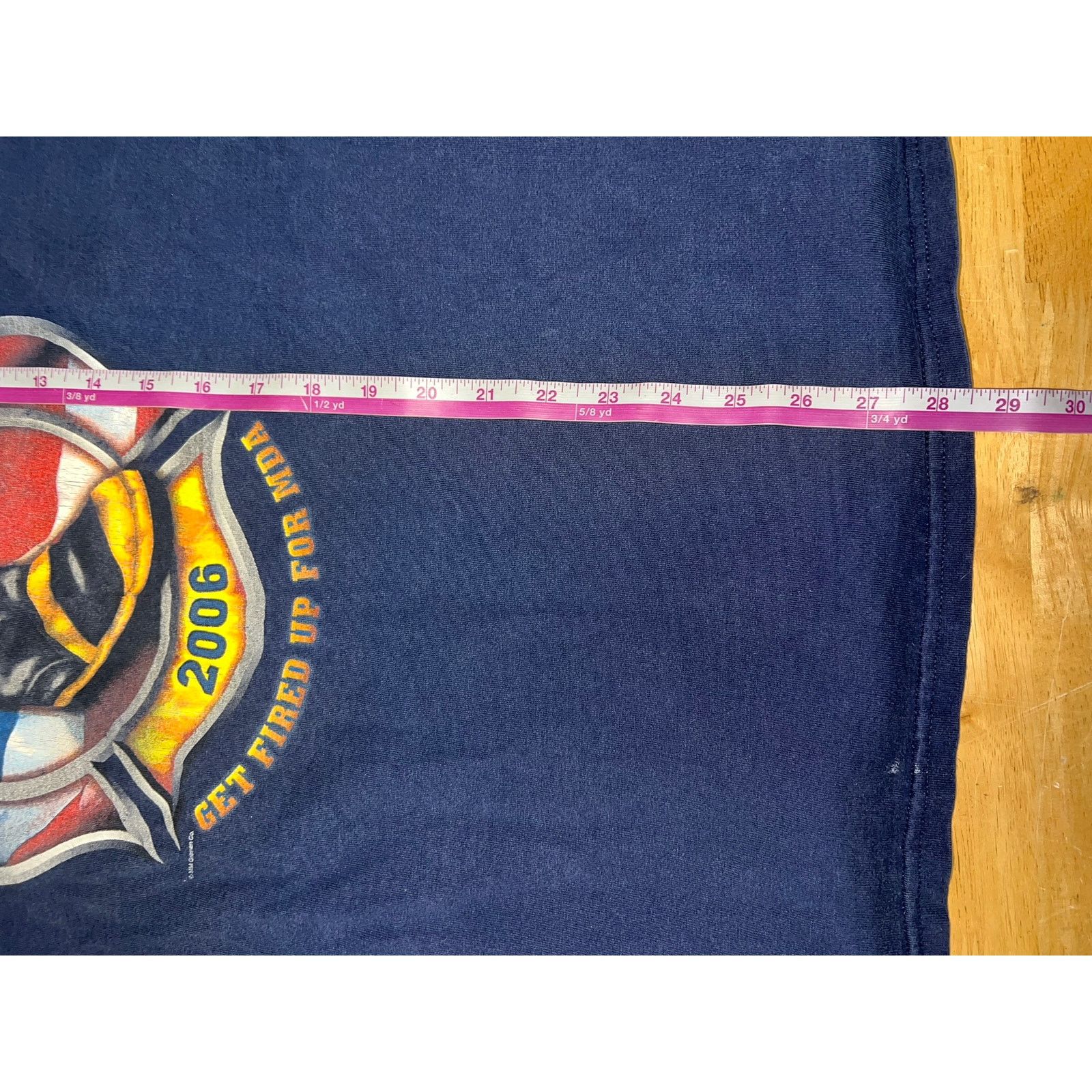 Fruit Of The Loom Vintage Fill The Boot Shirt Firefighter Fire MDA 2006 XL Size US XL / EU 56 / 4 - 10 Thumbnail