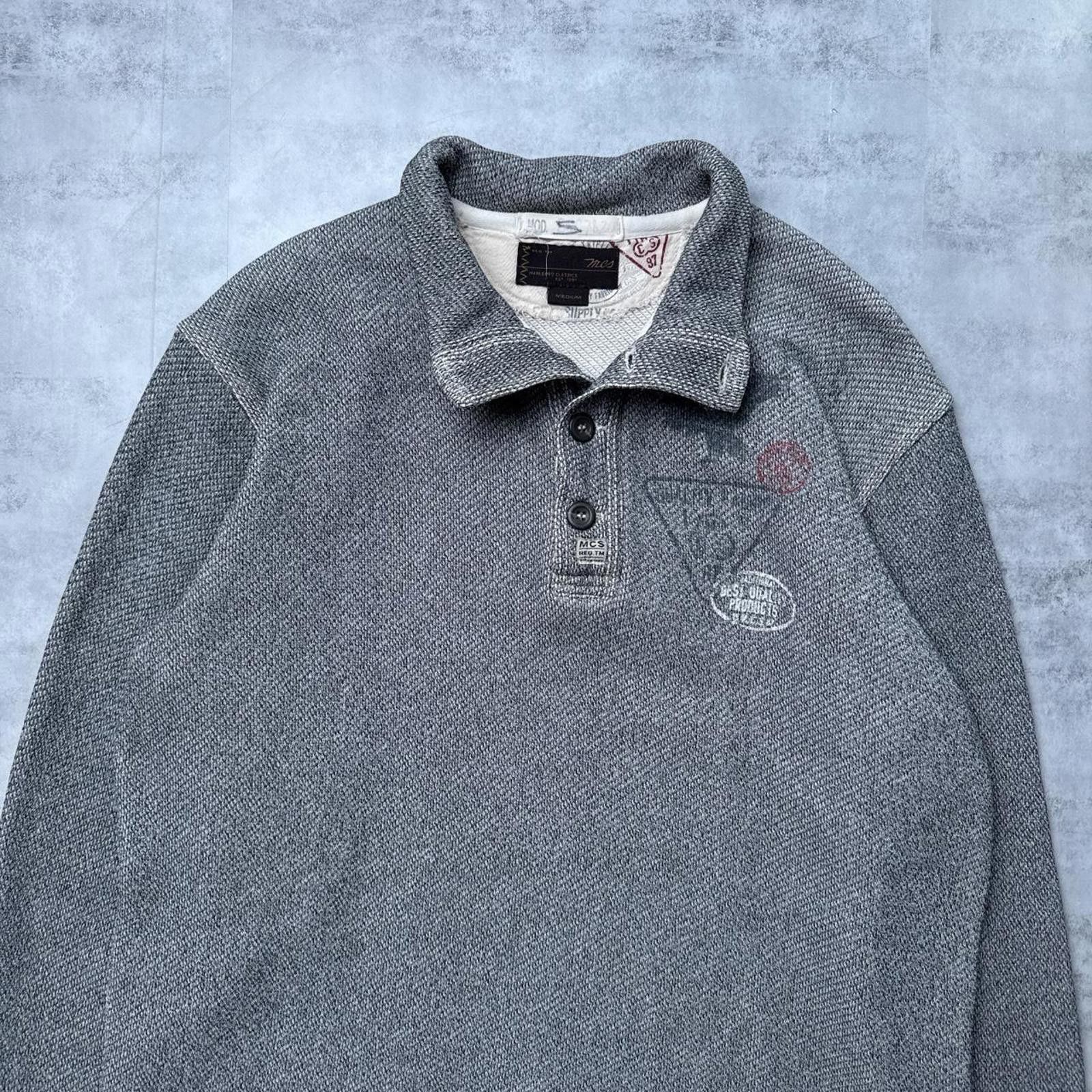 Marlboro Y2K Marlboro Classics 00s Gray Long sleeve polo shirt Size US M / EU 48-50 / 2 - 2 Thumbnail